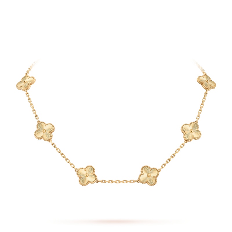 Replicate Vintage Alhambra necklace, 10 motifs(1:1 replica) - Original Replica Club