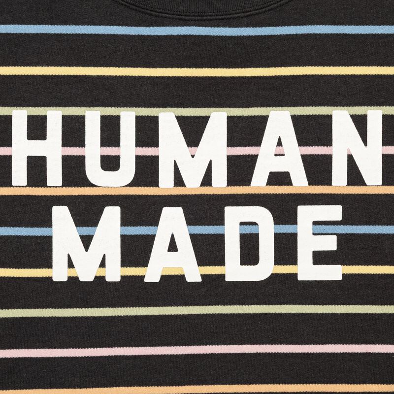HUMAN MADE MULTI STRIPED SWEATSHIRT