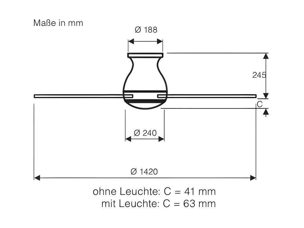 ECO PALLAS 142, Ventilator zonder licht, Pratcas