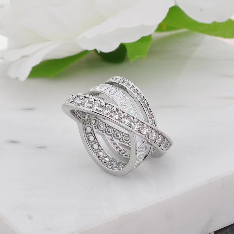 Vivienne Westwood Saturn Three Stacked Ring - Original Replica Club