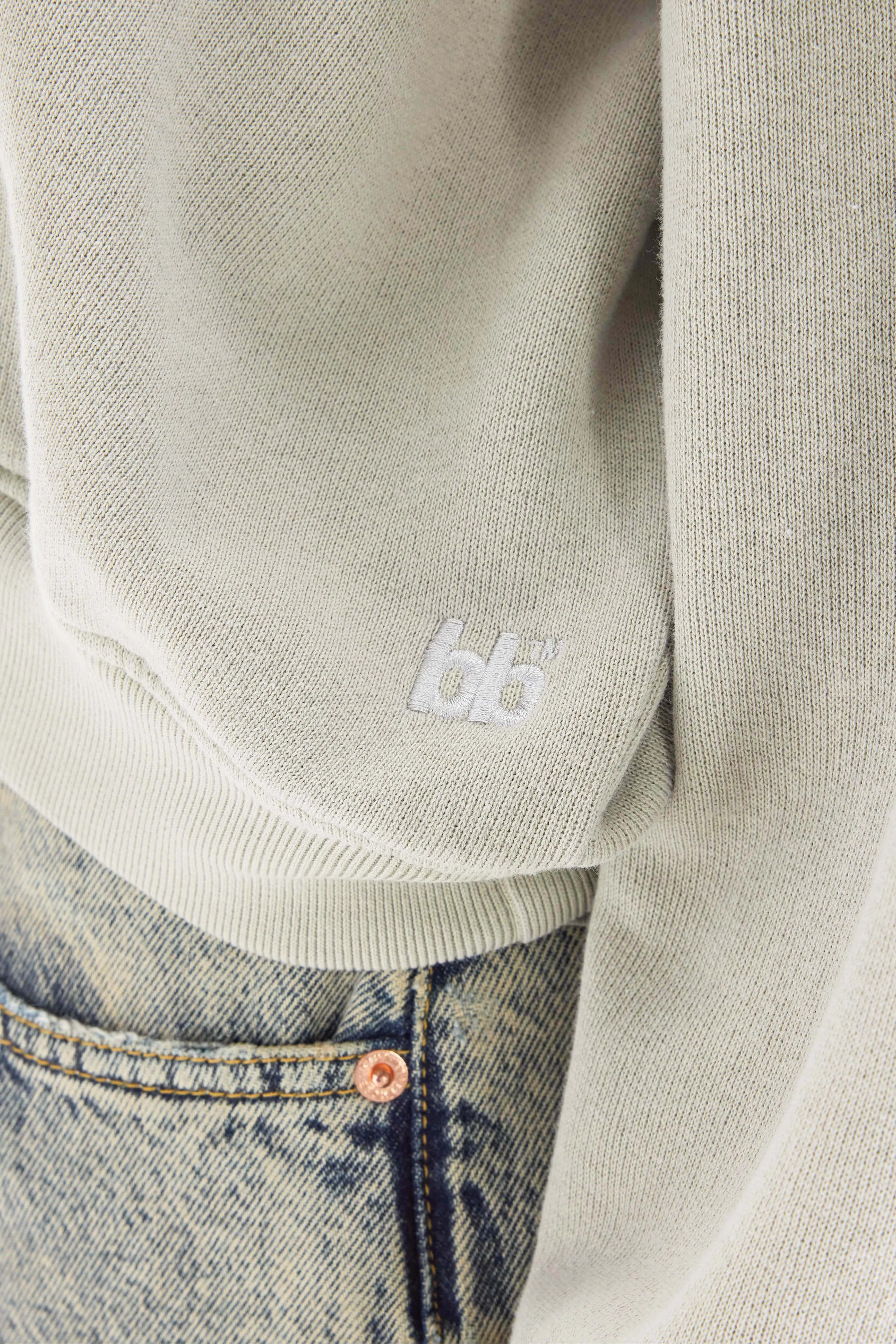 Bellerose Fancy cropped crewneck sweatshirt (261 / W / JADEITE)
