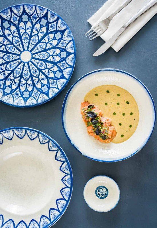 Bonna Dinerbord - Esnaf - Porselein - 27 cm - set van 6