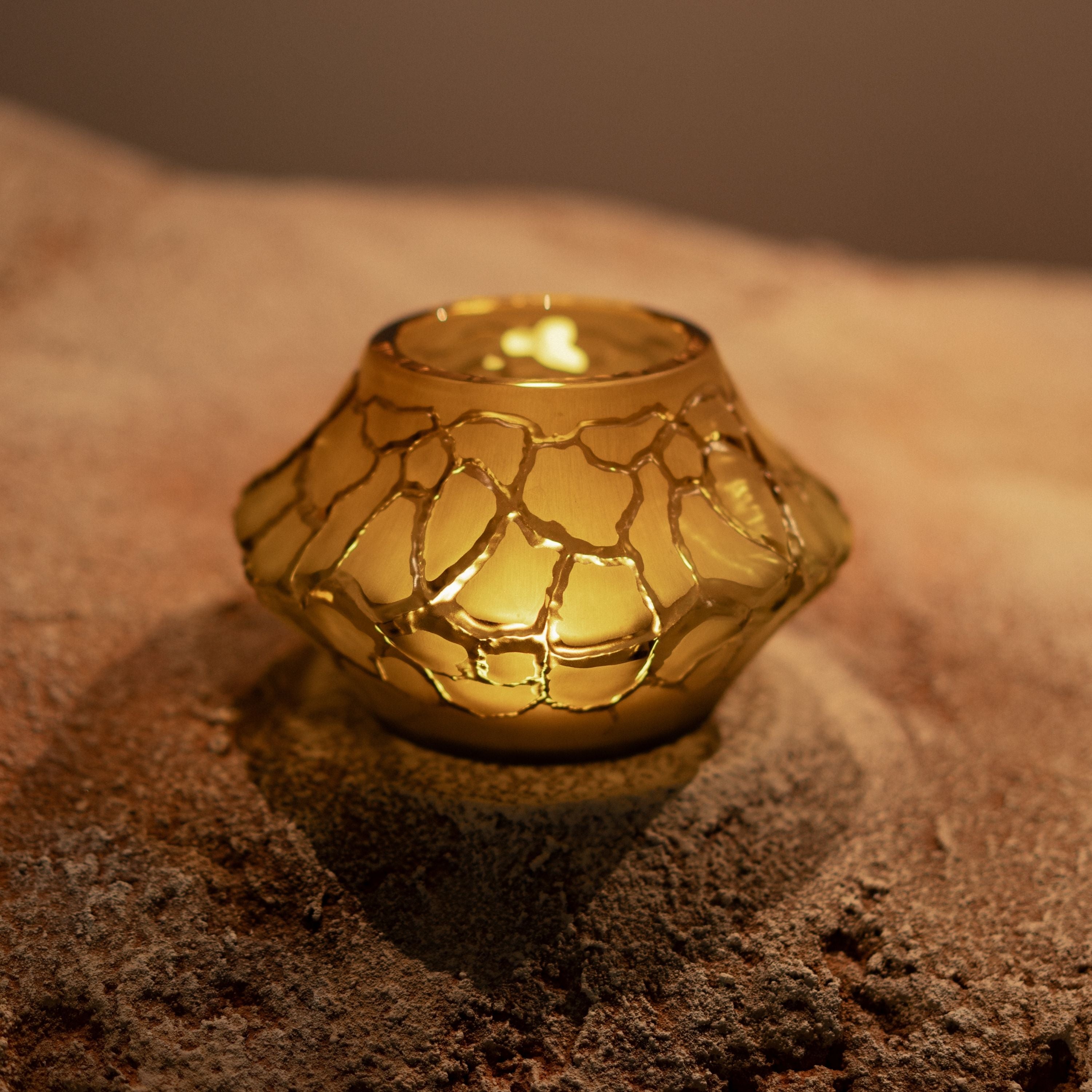 VASE-PHOTOPHORE CALDERA PETIT MODÈLE - CRISTAL CANYON