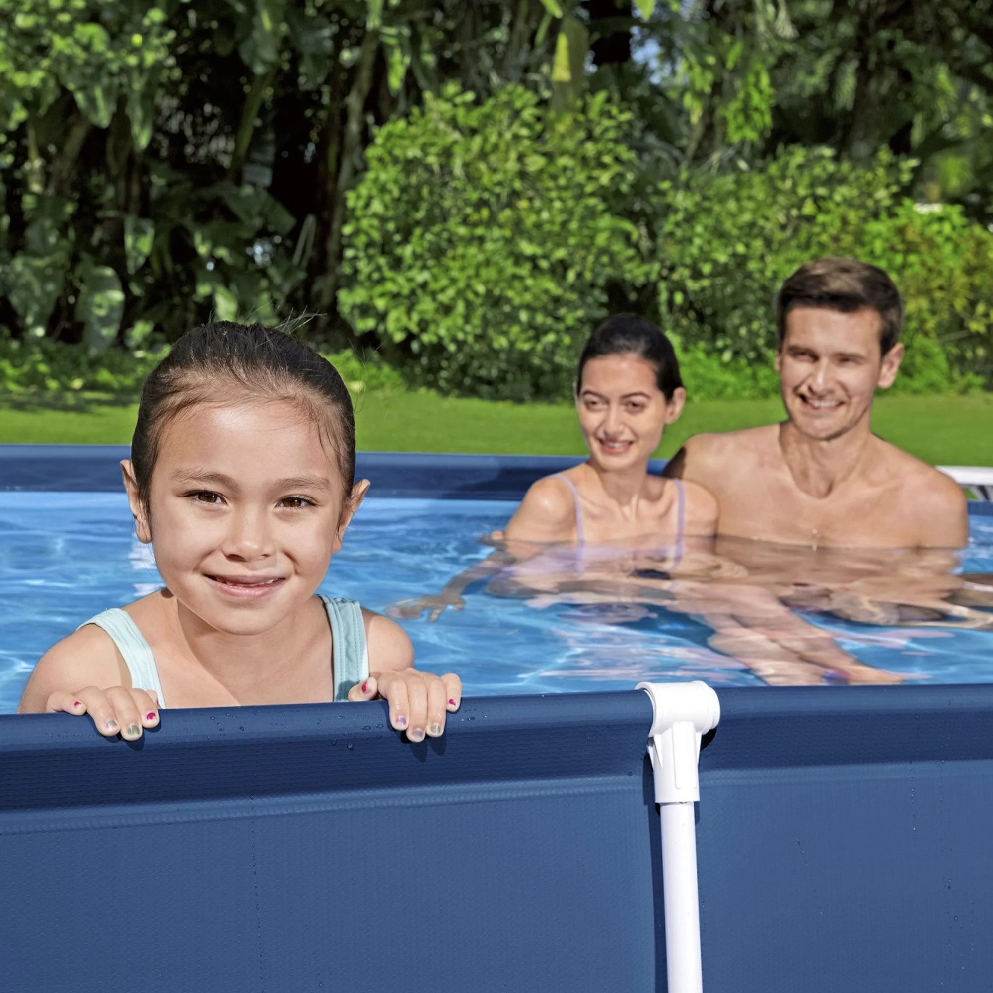 Open Box Bestway Steel Pro 8.5'x67"x24" Rectangular Above Ground Swimming Pool - Image 11