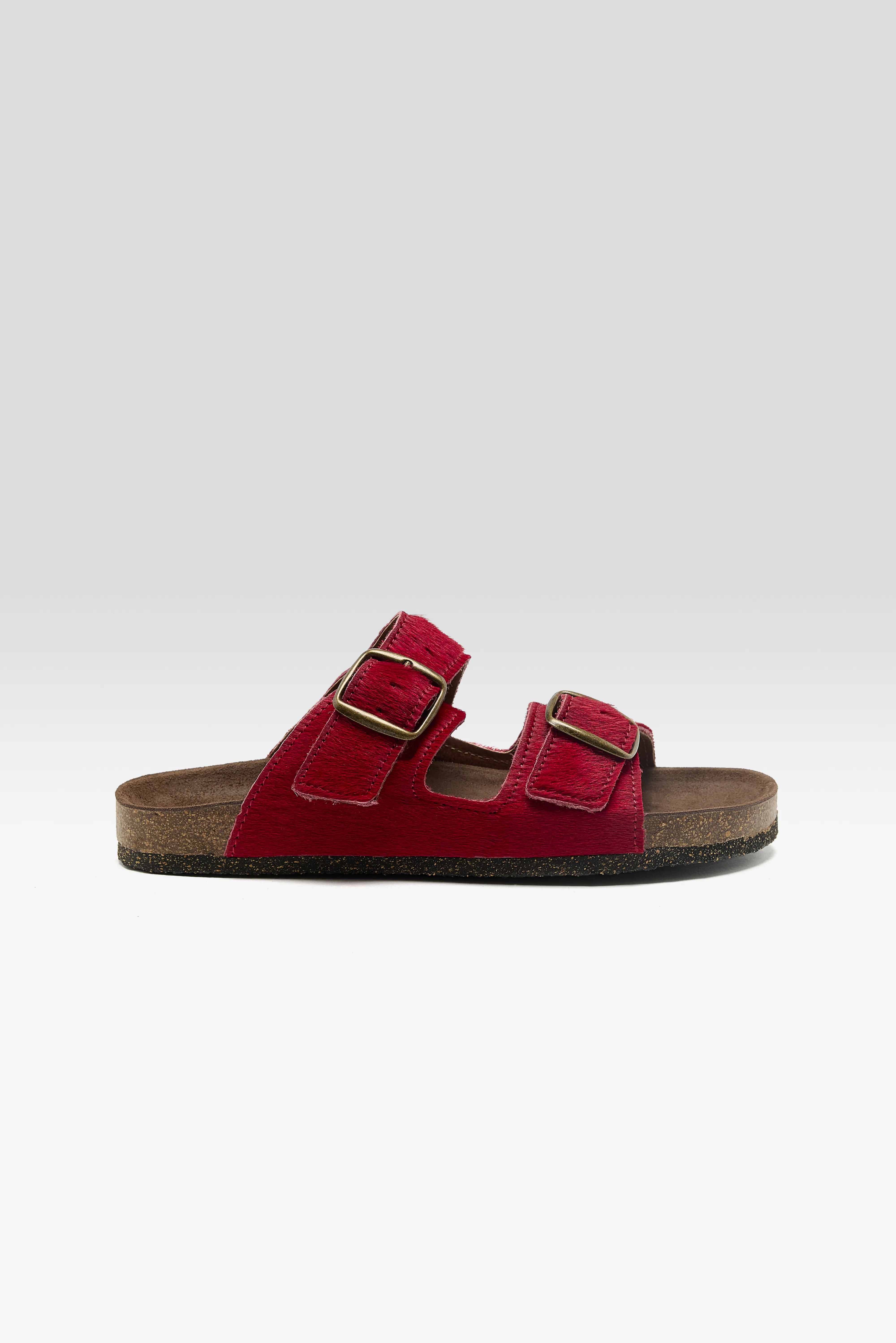 Bellerose Red Ponyhair Sandals  (261 / W / RED)