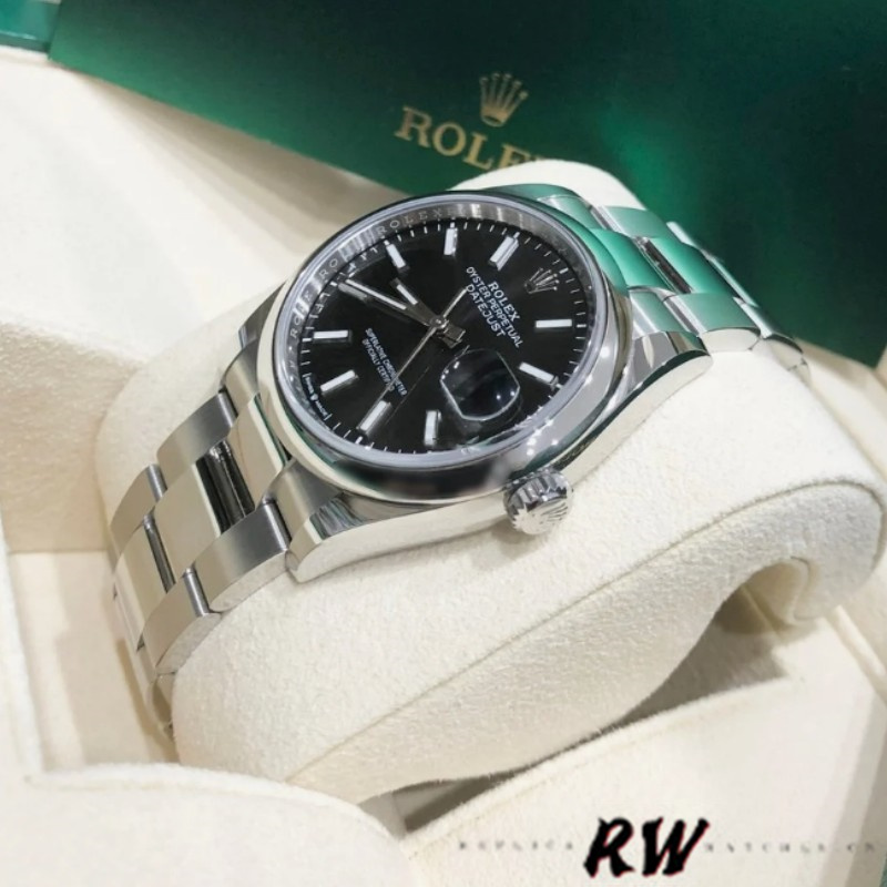 Rolex Datejust 126200 Stainless Steel Black Dial 36MM Unisex Replica Watch