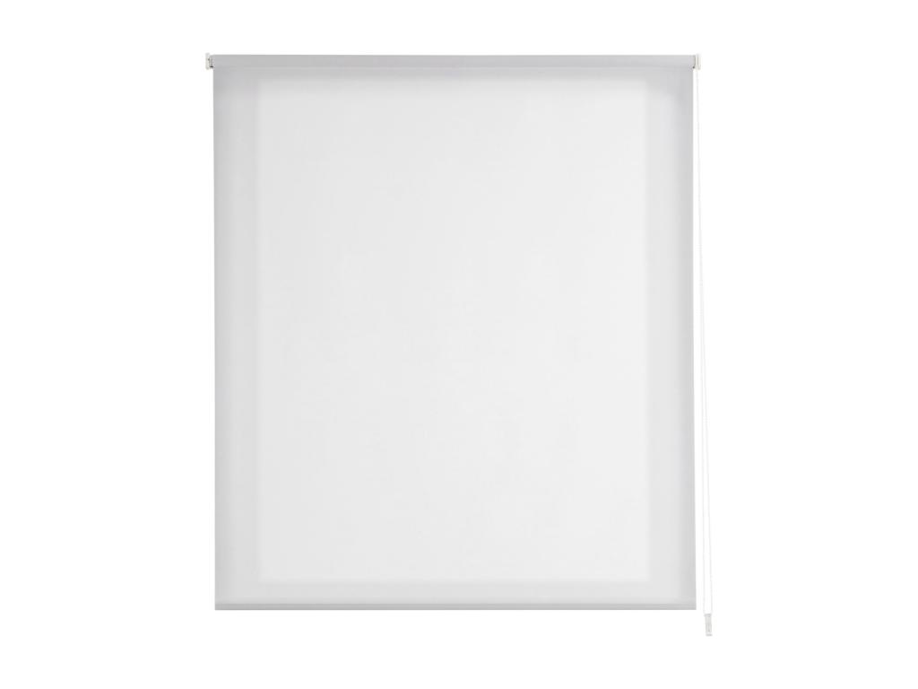 Hogarlujo | Estores Enrollables Tecnicos | 150 x 255 cm (Ancho por Alto) Tamaño de Tela 147 x 250 cm | Modelo STANNIS Color Blanco Roto