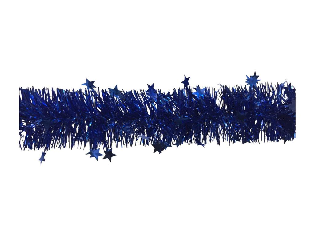 Decoración de Navidad Dyoun, Adorno navideño, Ornamento de Navidad, Decoración festiva, Made in Italy, 1000x8 h8 cm, Azul