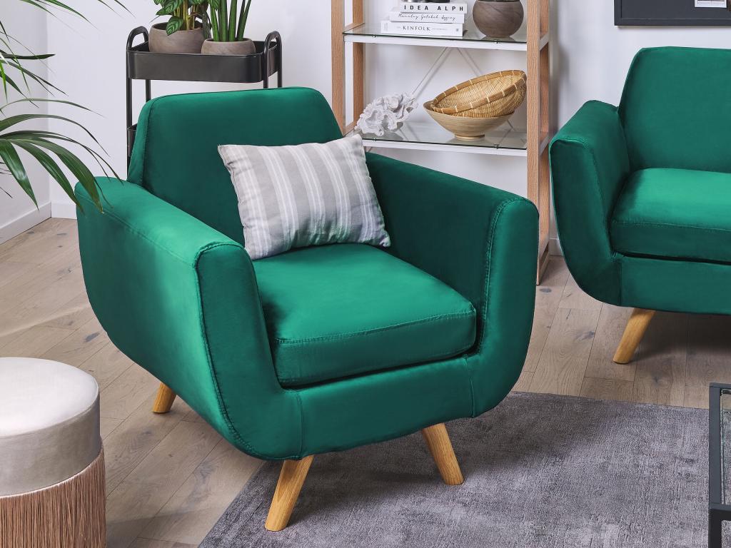 Funda de sillón Nestleano Terciopelo Verde