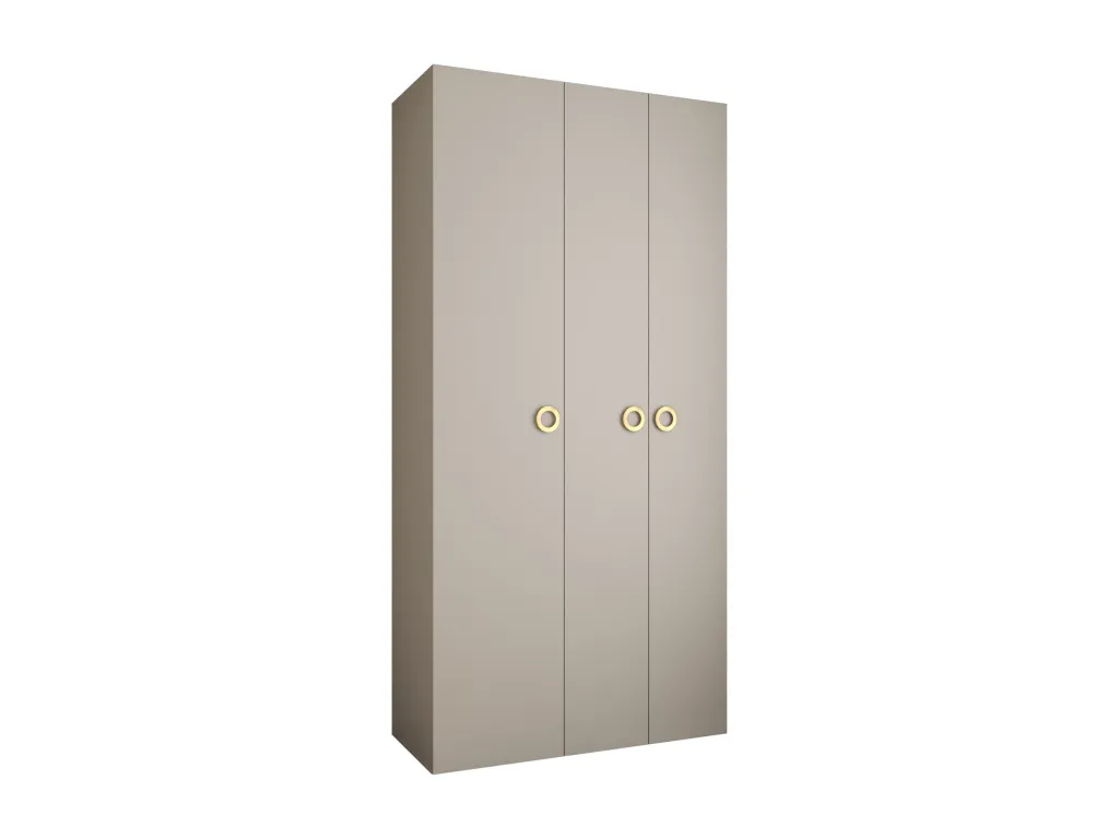 Armario Decoencanto 1 con puertas batientes 245.5/120/50 3 puertas (cachemira/oro)