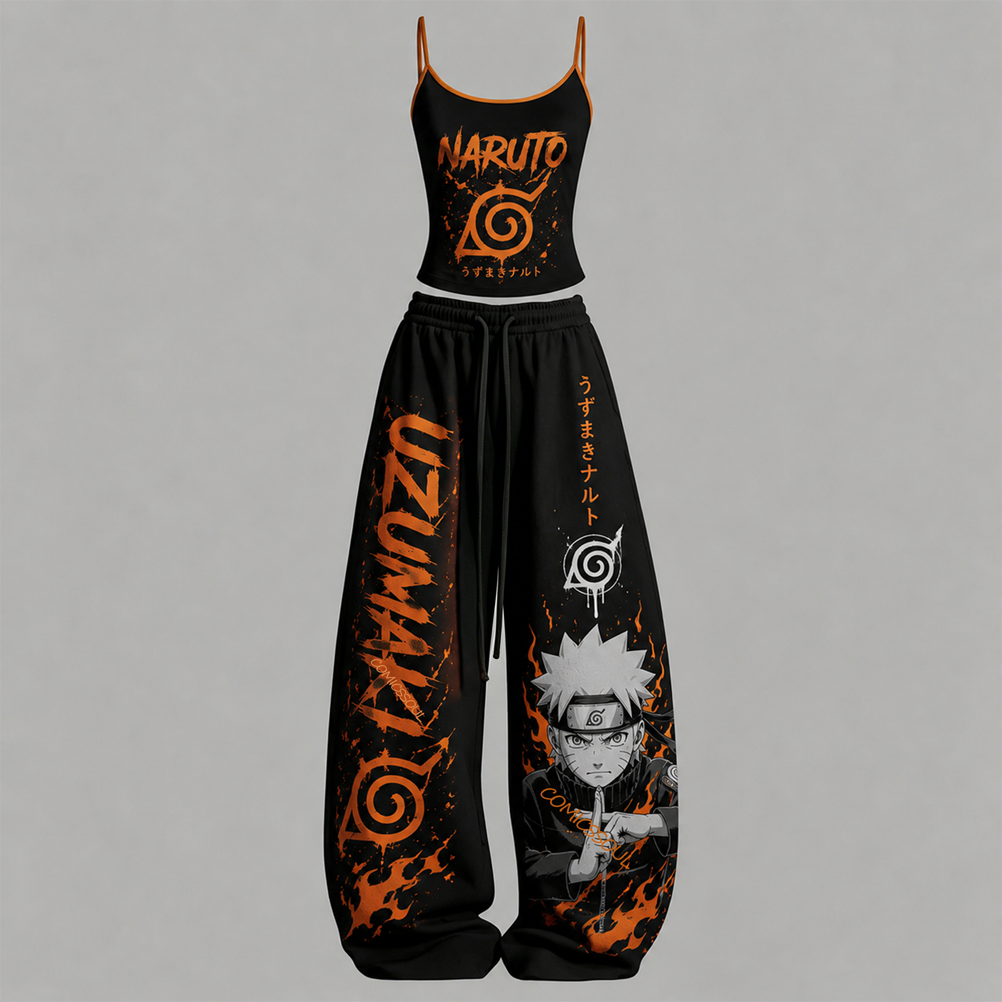 NARUTO Top & Elasticated Trousers Two-Piece Set