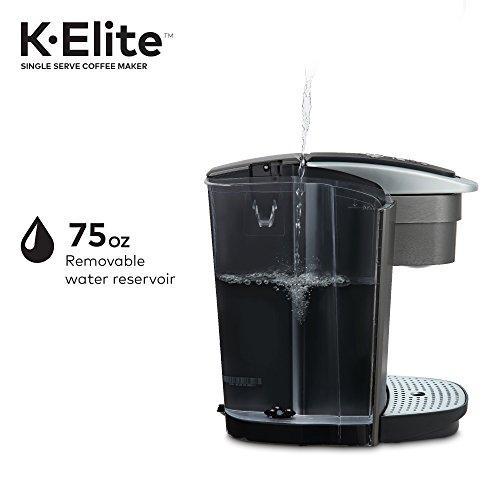 Keurig K Elite Coffee Maker, Single Serve K Cup Pod Coffee Brewer, With Iced Coffee Capability, Brushed Slate
