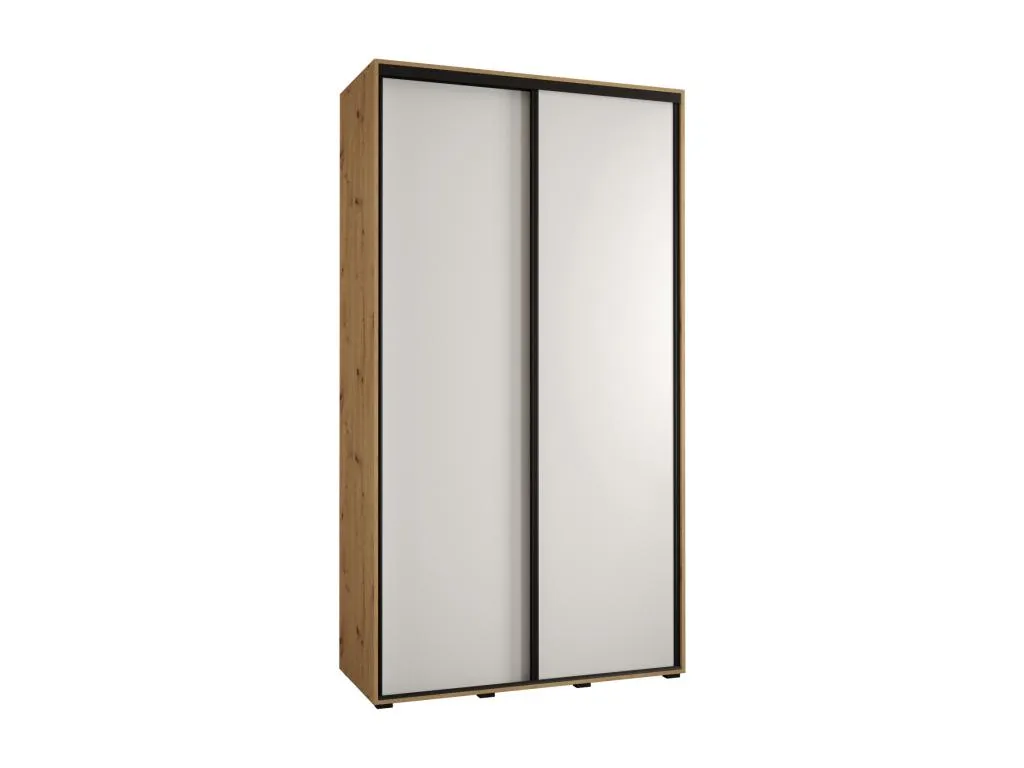 ARMARIO Homepleno 1 DE PUERTAS CORREDERAS 235.2/140/45 2 puertas (Artisan/Blanco/Negro) rxsu39589