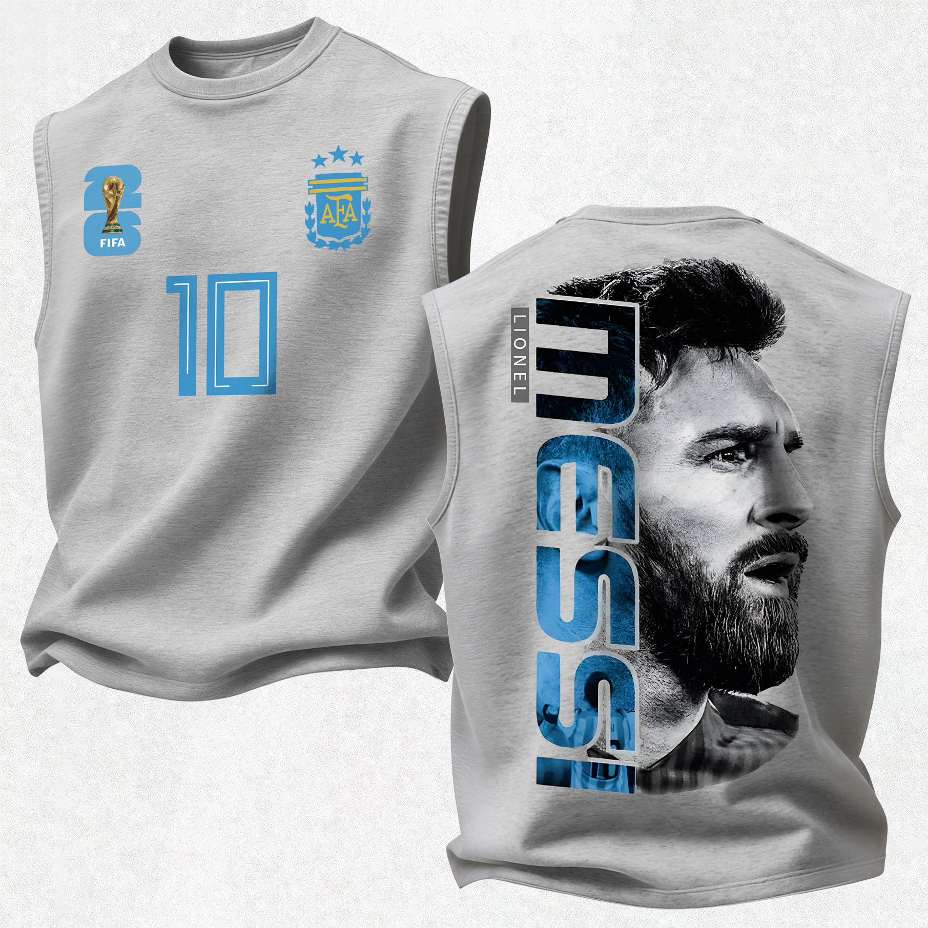 Number 10 Football Legend Blue Print Men's Tank