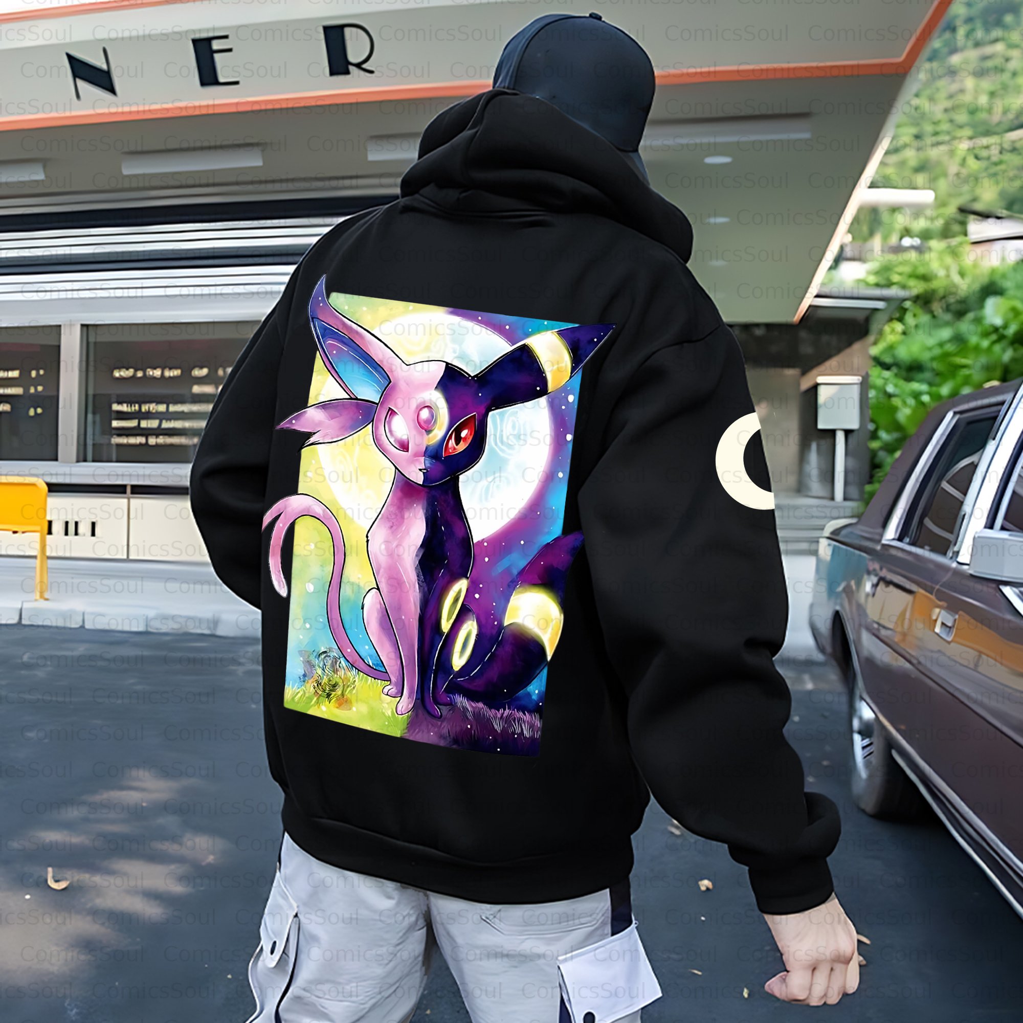 Unisex Anime Inspired Vintage Plush Hoodie