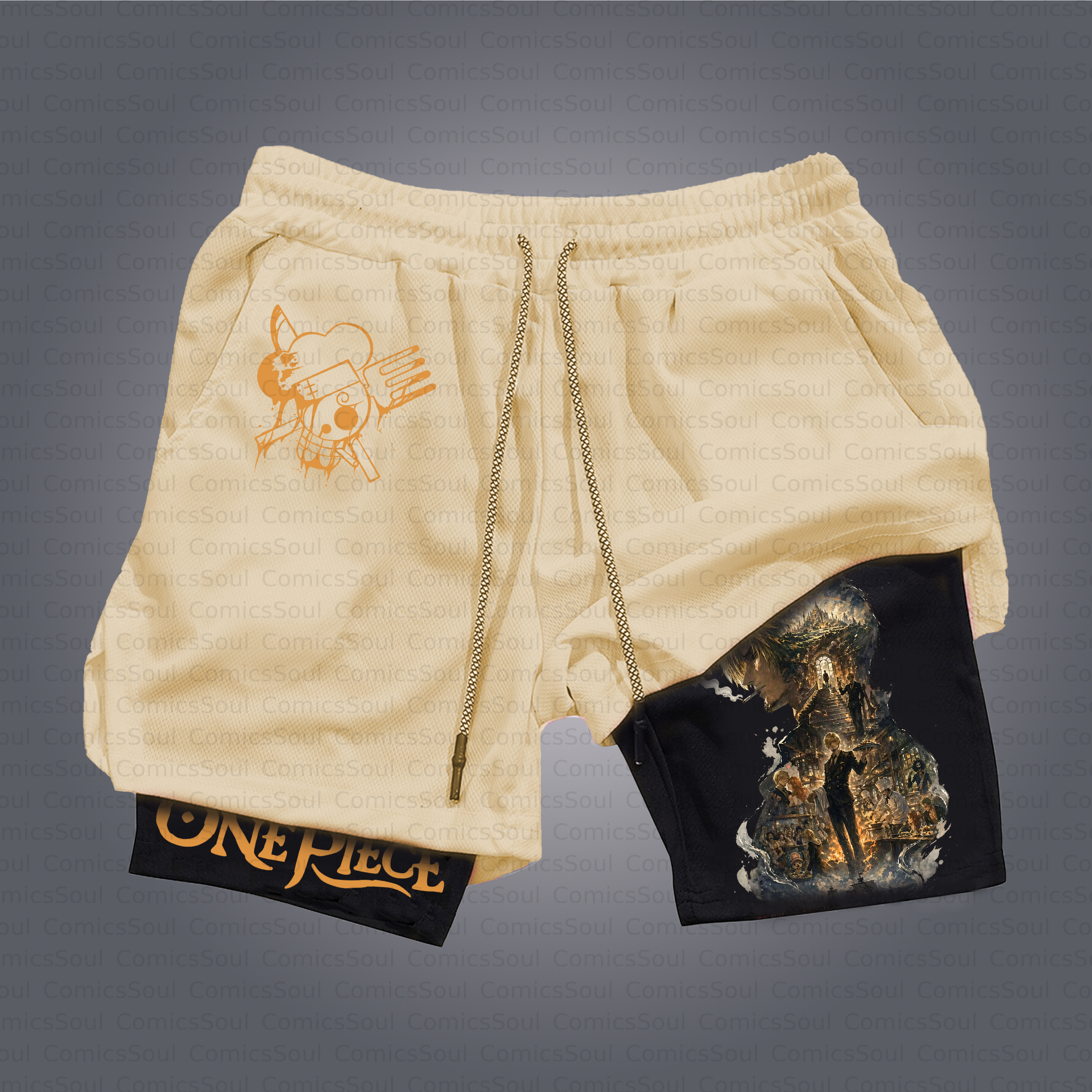 Unisex Casual Anime Style Shorts