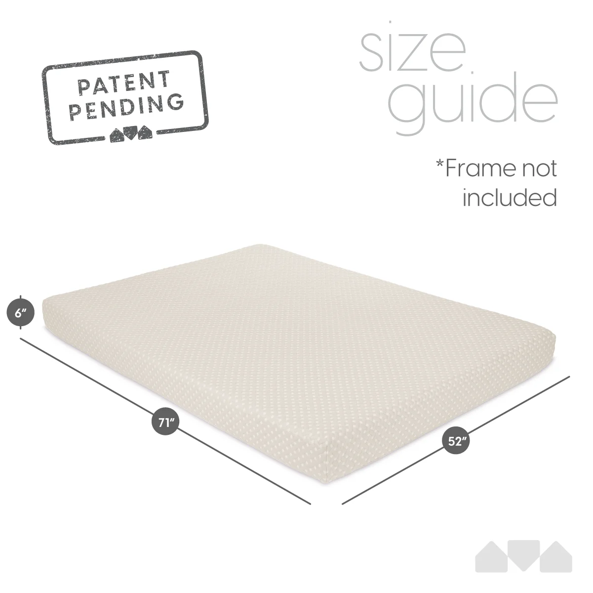 Milliard Memory Foam Futon Mattress - Full Size (Frame Not Included) (Black), 71"52"x6" - Image 26