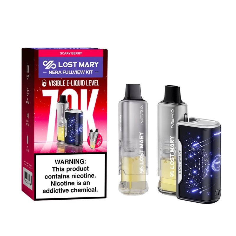 Lost Mary Nera Fullview 70K Disposable Vape Kit 24ml 5% (70000 Puffs)