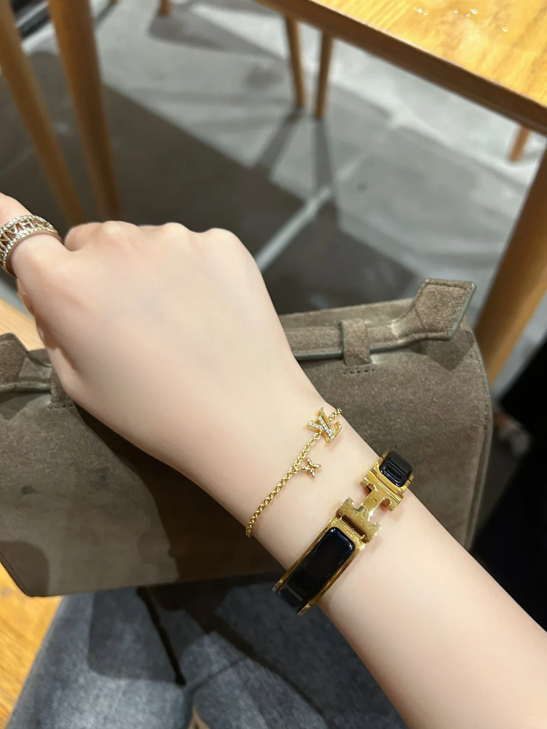 Hermes Wide H Enamel Bracelet Bangle - Original Replica Club