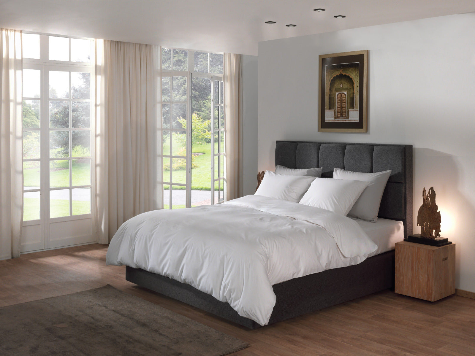 Yellow Dekbedovertrek Katoen Perkal Suites Mumbai - blanc de blanc