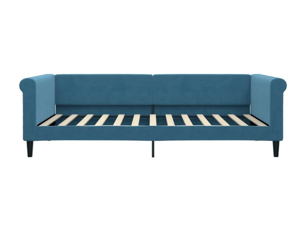 Sofá cama azul 100x200 cm terciopelo 74027qxer