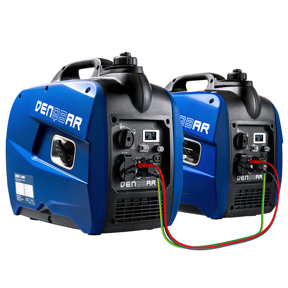 WAYFAIR BUNDLE: 2 X 2.1 KW INVERTER GENERATOR DQ-2100 + CABLE FOR PARALLEL CONNECTION
