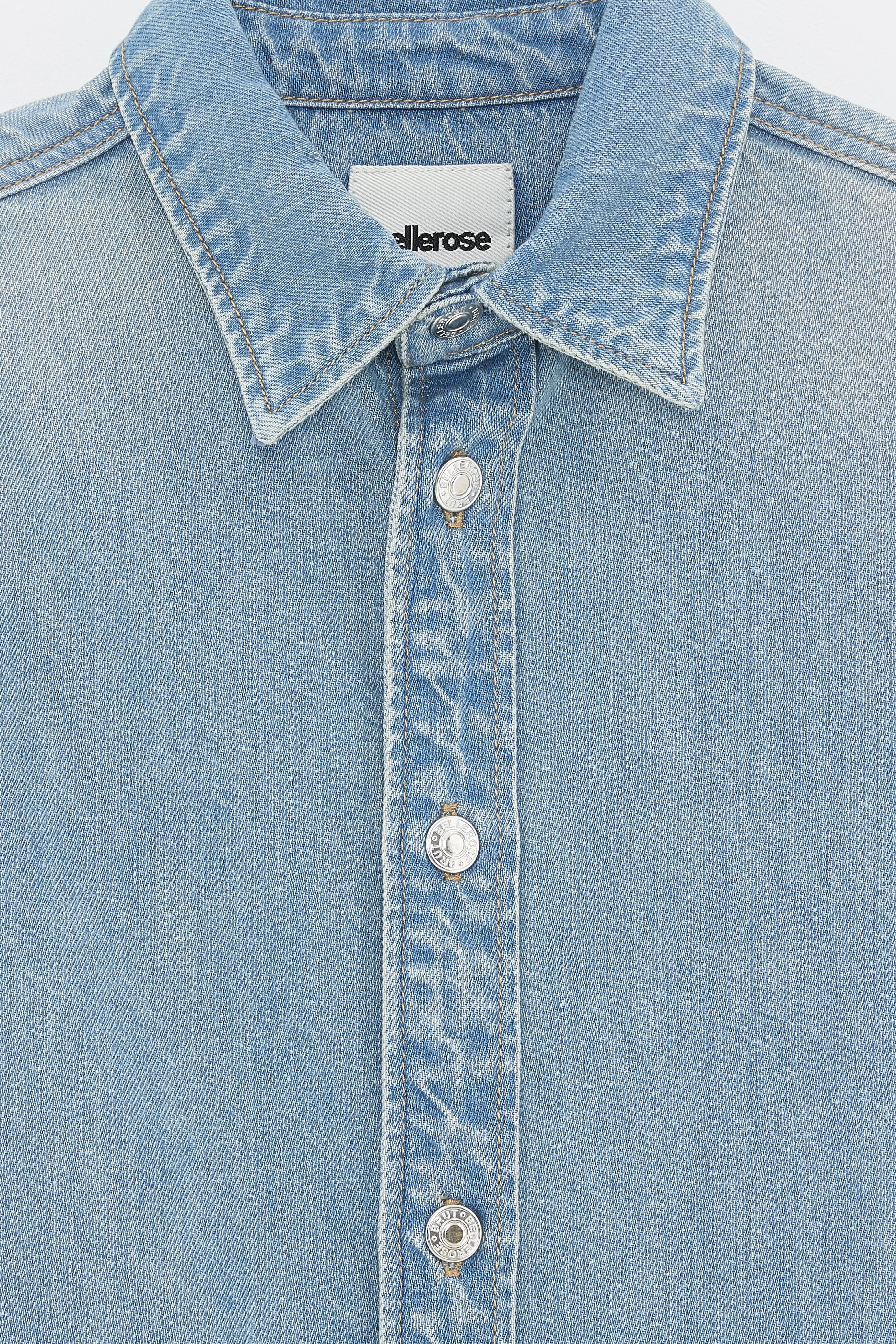 Bellerose Puck oversized overshirt (261 / B / VINTAGE BLUE)