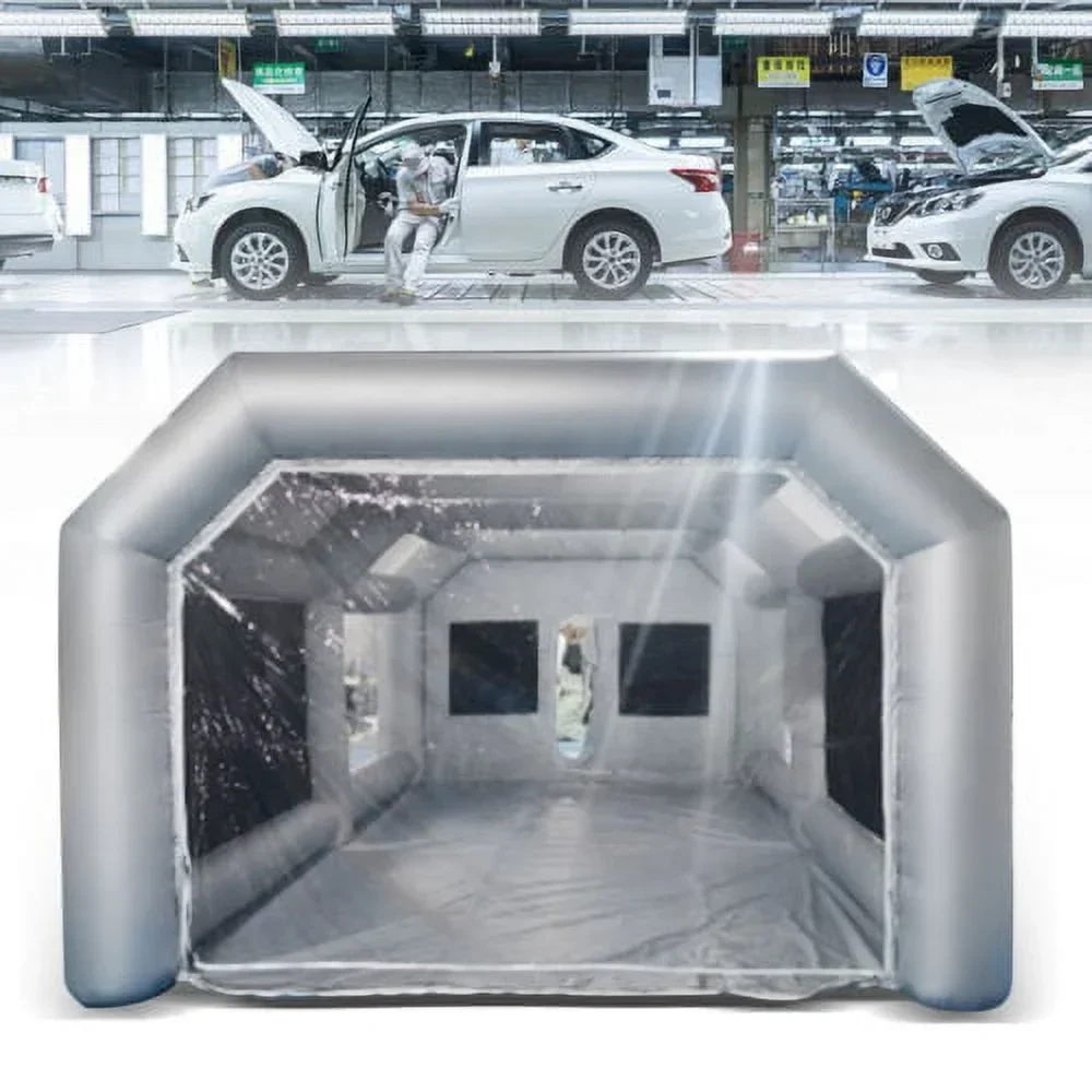 Inflatable Car Paint Spray Booth Work Tent With Filter System 26 x 15 x 10 Ft Inflatable Car Paint Spray Booth Work Tent With Filter System 26 x 15 x 10 Ft
