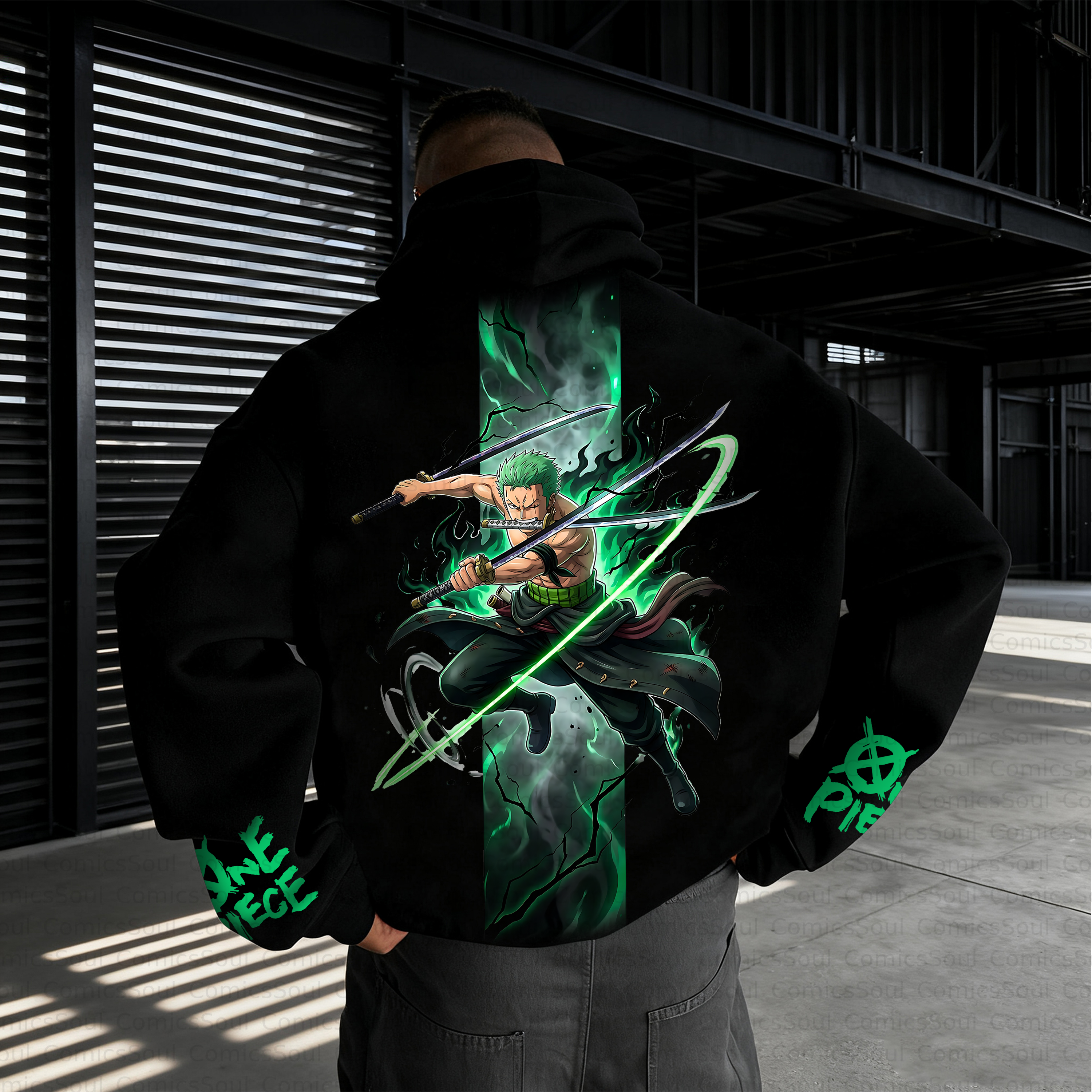Unisex Anime Inspired Vintage Plush Hoodie