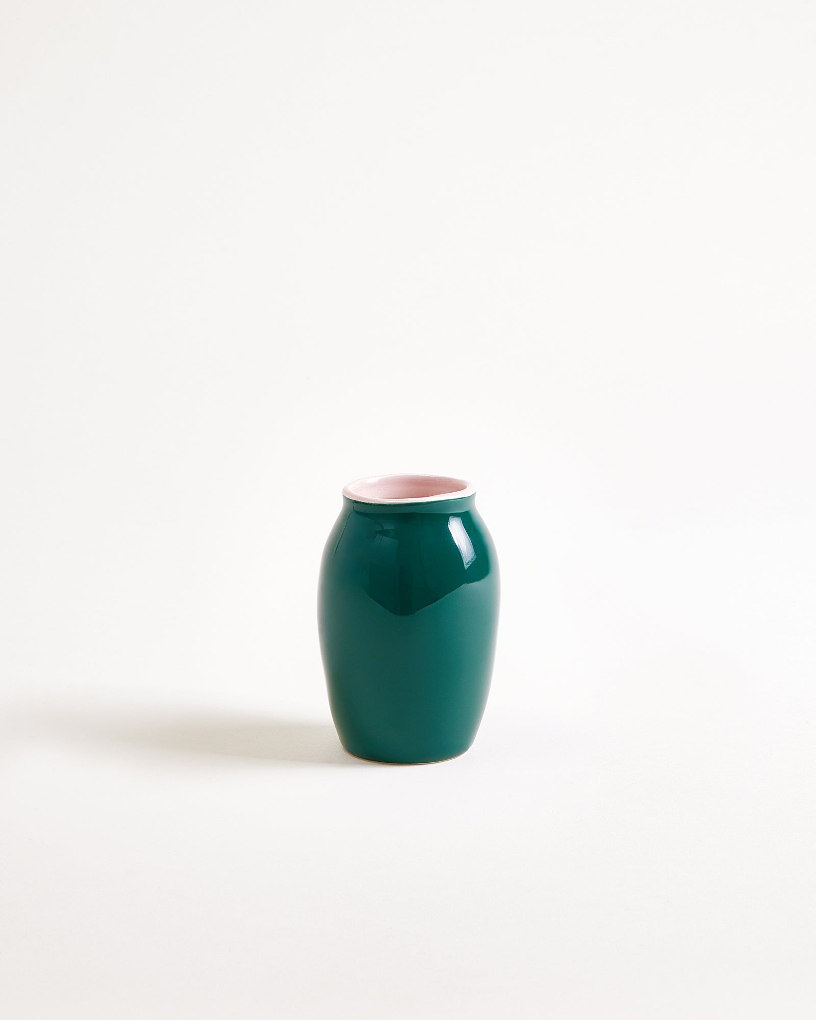 Sombra Vase S dunkelgrün rosé