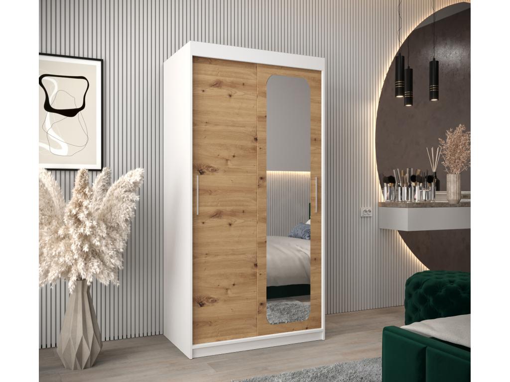 ARMARIO PROMO T2 DE PUERTAS CORREDERAS 200/100/62 2 puertas (blanco/artisan)