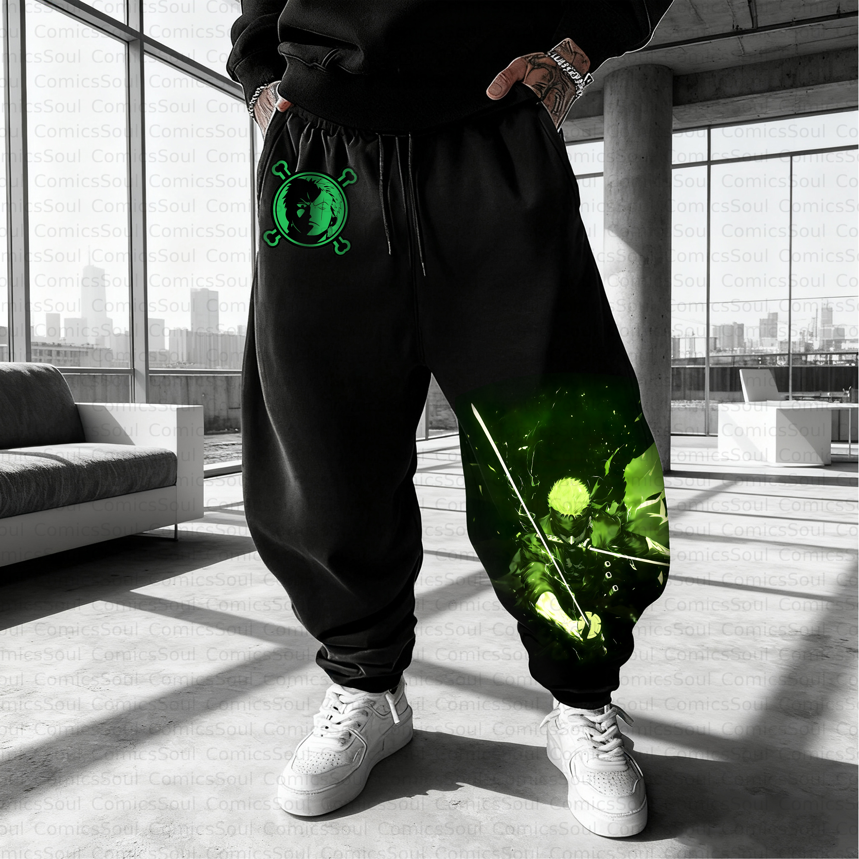 Unisex Casual Anime Streetwear Pant