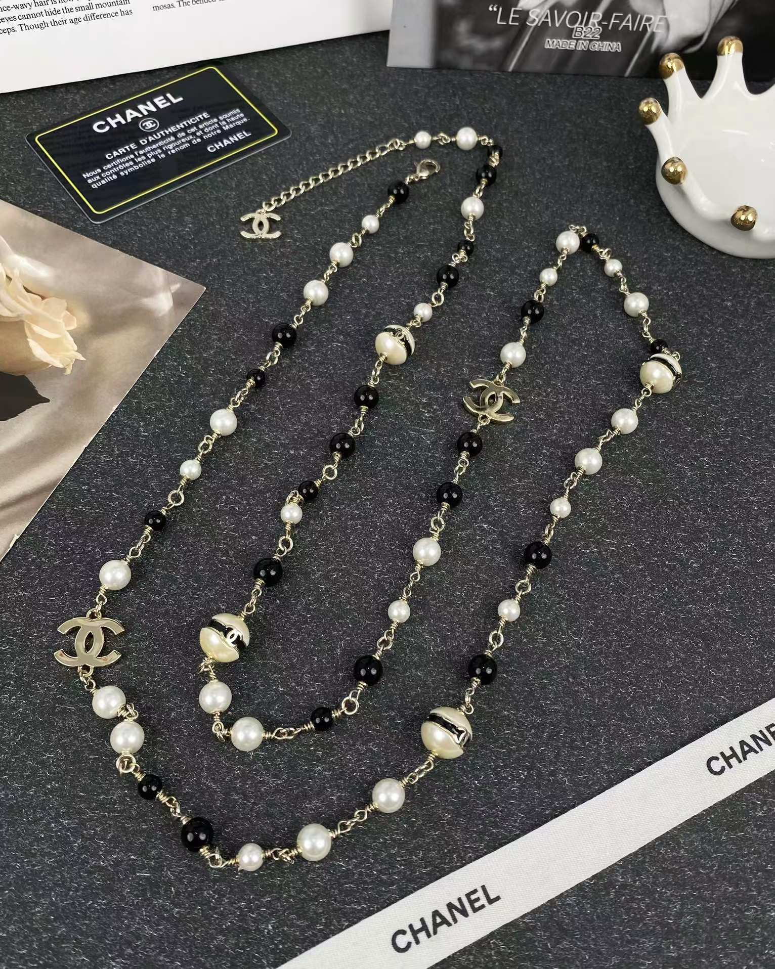 Chanel Long Sweater Necklace - Original Replica Club