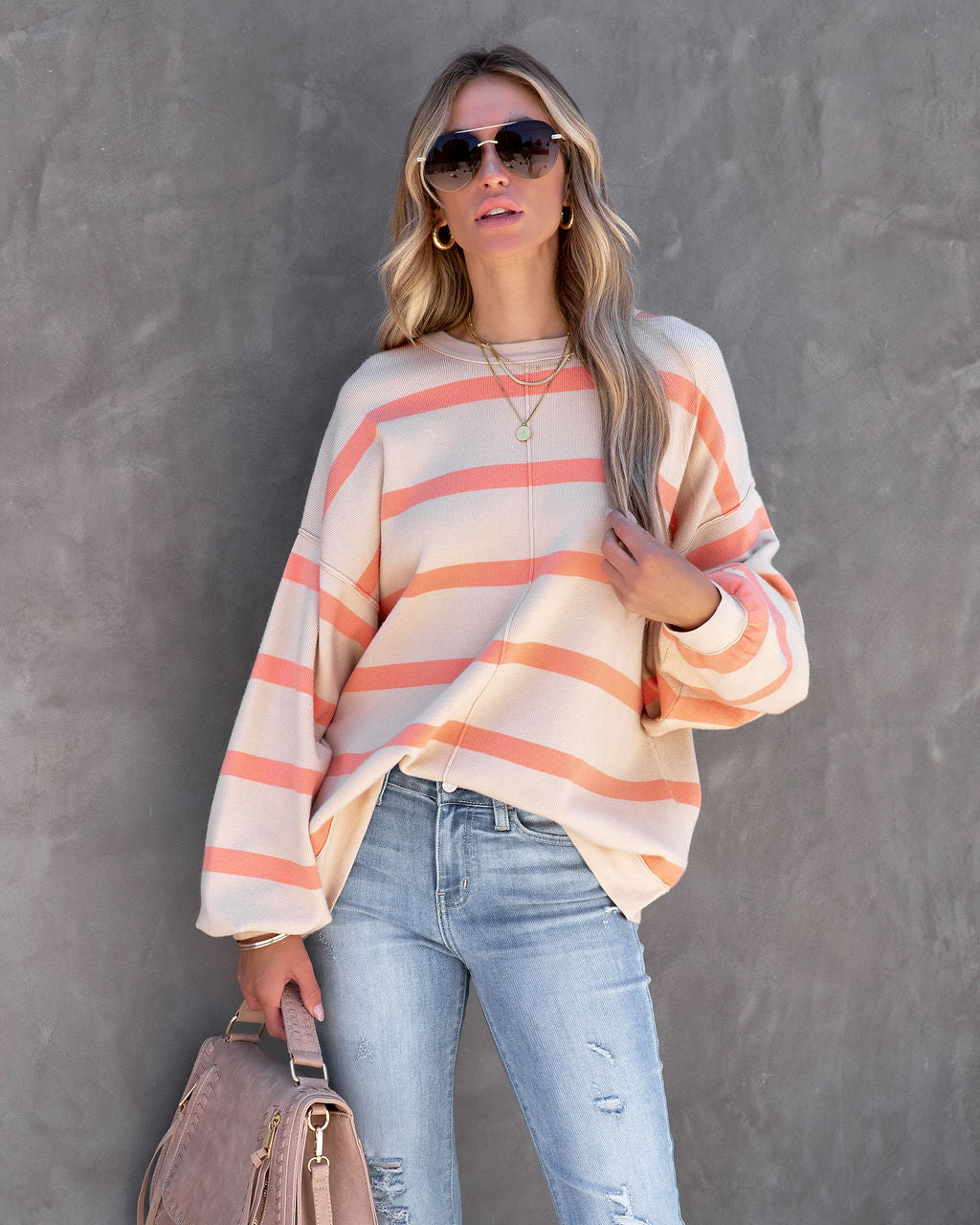 Equinox Striped Premium Sweater - SALE - Se7enfashion