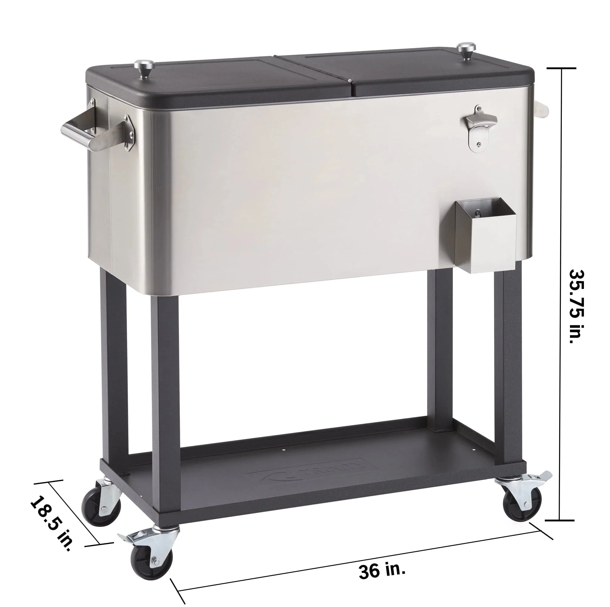 Trinity Stainless Steel Cooler With Shelf - 80 qt - Image 7 Trinity Stainless Steel Cooler With Shelf - 80 qt - Image 7