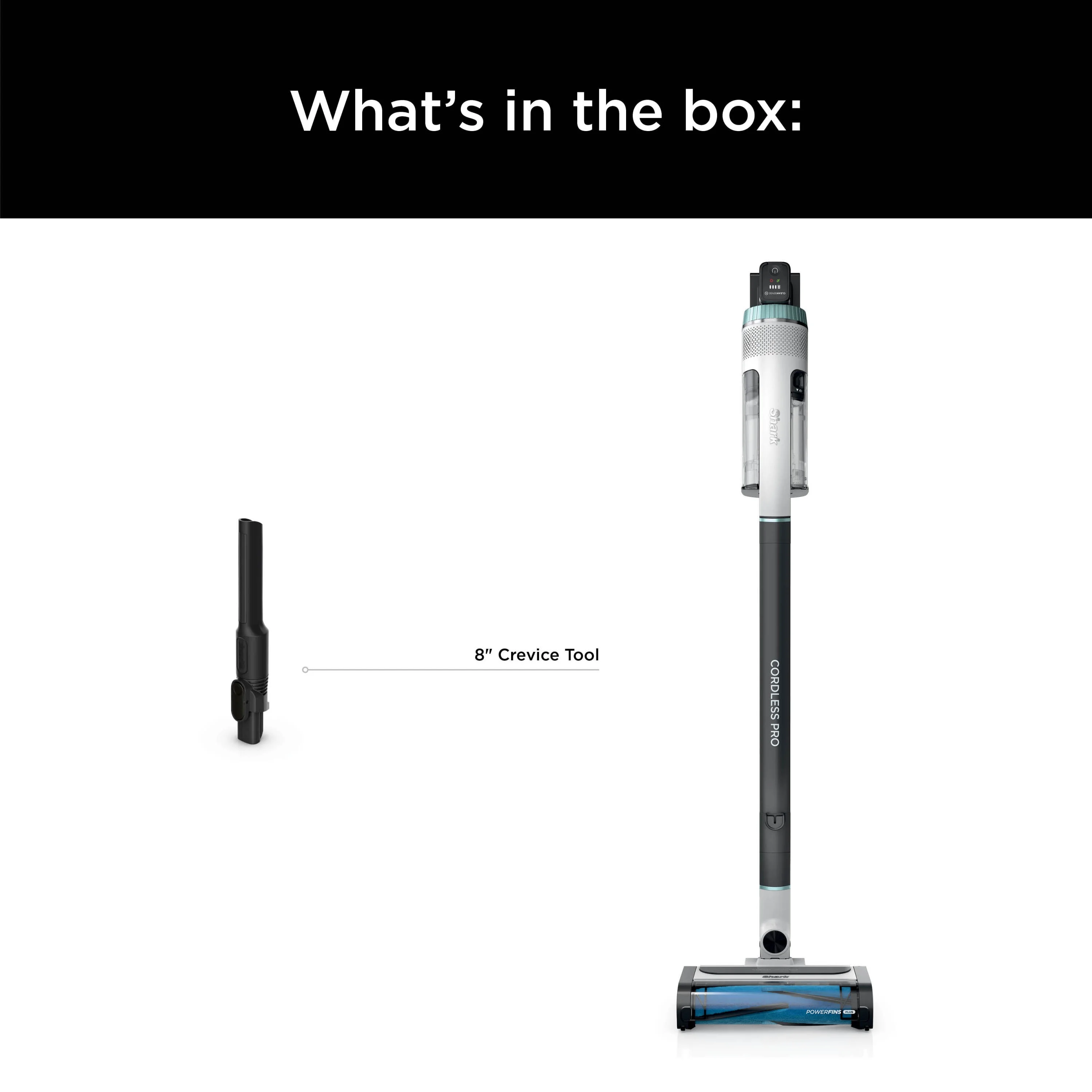 Shark® Cordless Pro Stick Vacuum with Clean Sense IQ Technology, Power Fins PLUS Brushroll, Crevice Tool Included, HEPA Filtration, IZ540H - Image 11