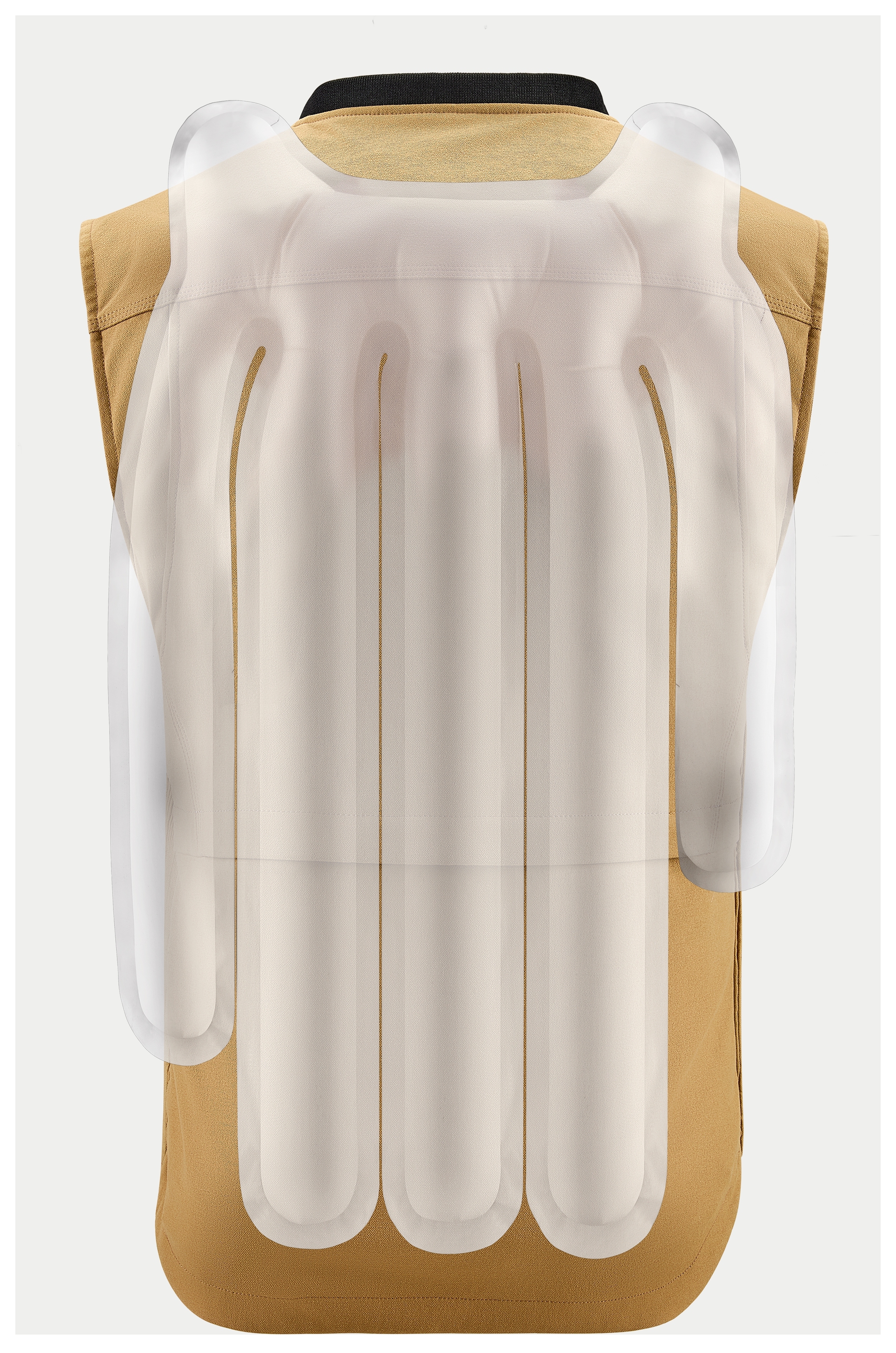 SportsBikeShop Alpinestars Tech-Air 3 Canvas Vest Airbag System Tan / XL [Open Box]