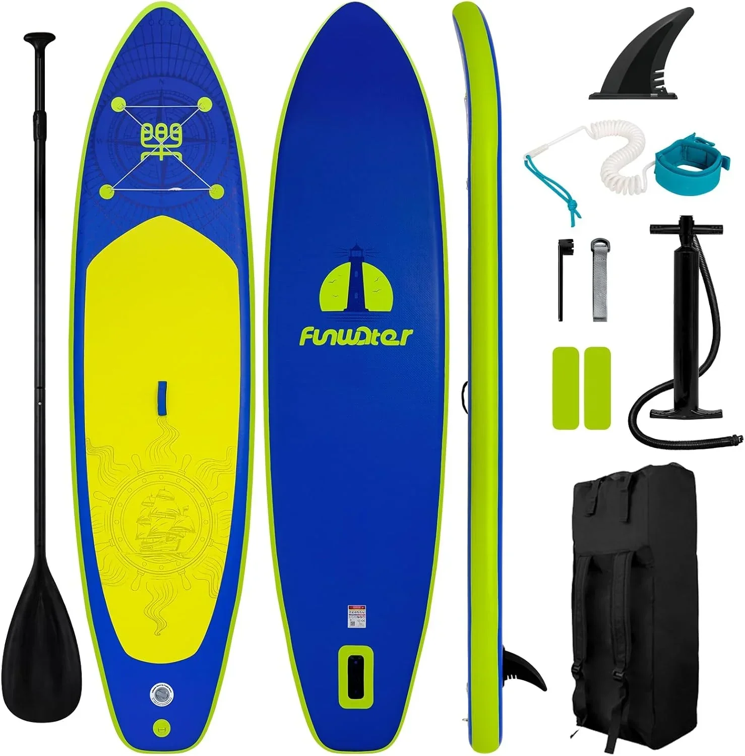 FunWater Inflatable Stand Up Paddle Board, 11 ft x 32 in x 6 in - SUP Paddle Accessories - Image 14 FunWater Inflatable Stand Up Paddle Board, 11 ft x 32 in x 6 in - SUP Paddle Accessories - Image 14
