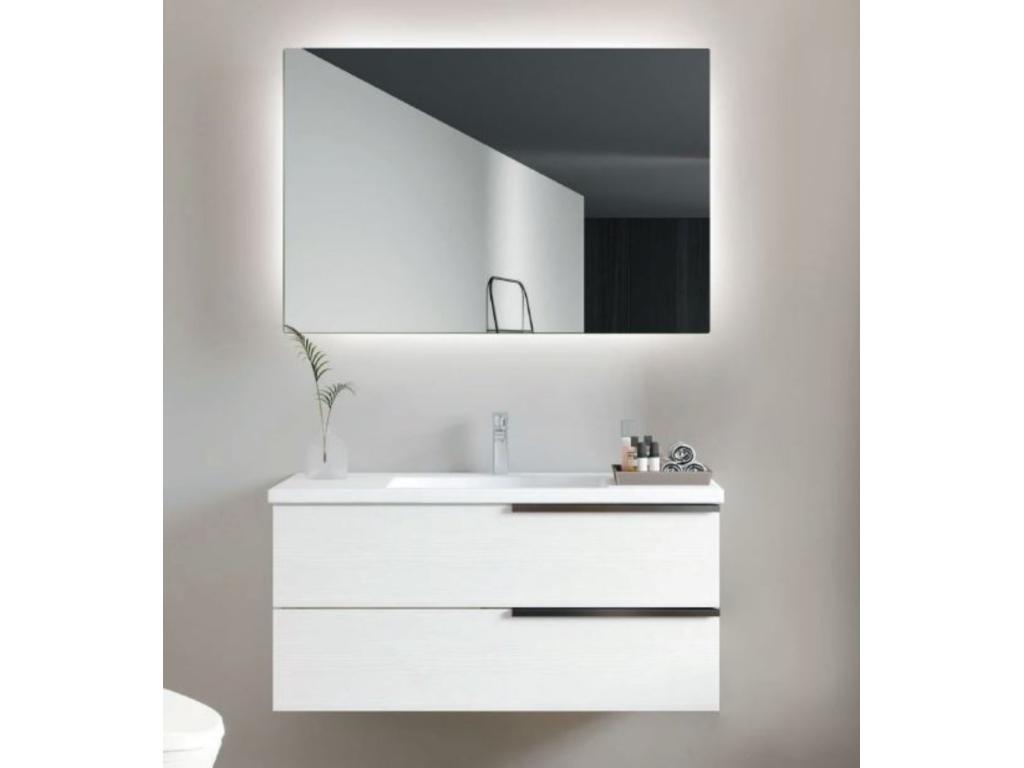 Espejo Rectangular Luz Led Retroiluminada, 70x100 6500K Fría