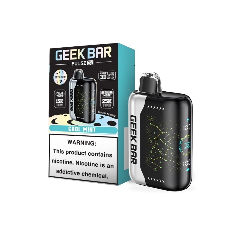 Geek Bar Pulse X 25K Blue Rancher flavor front view