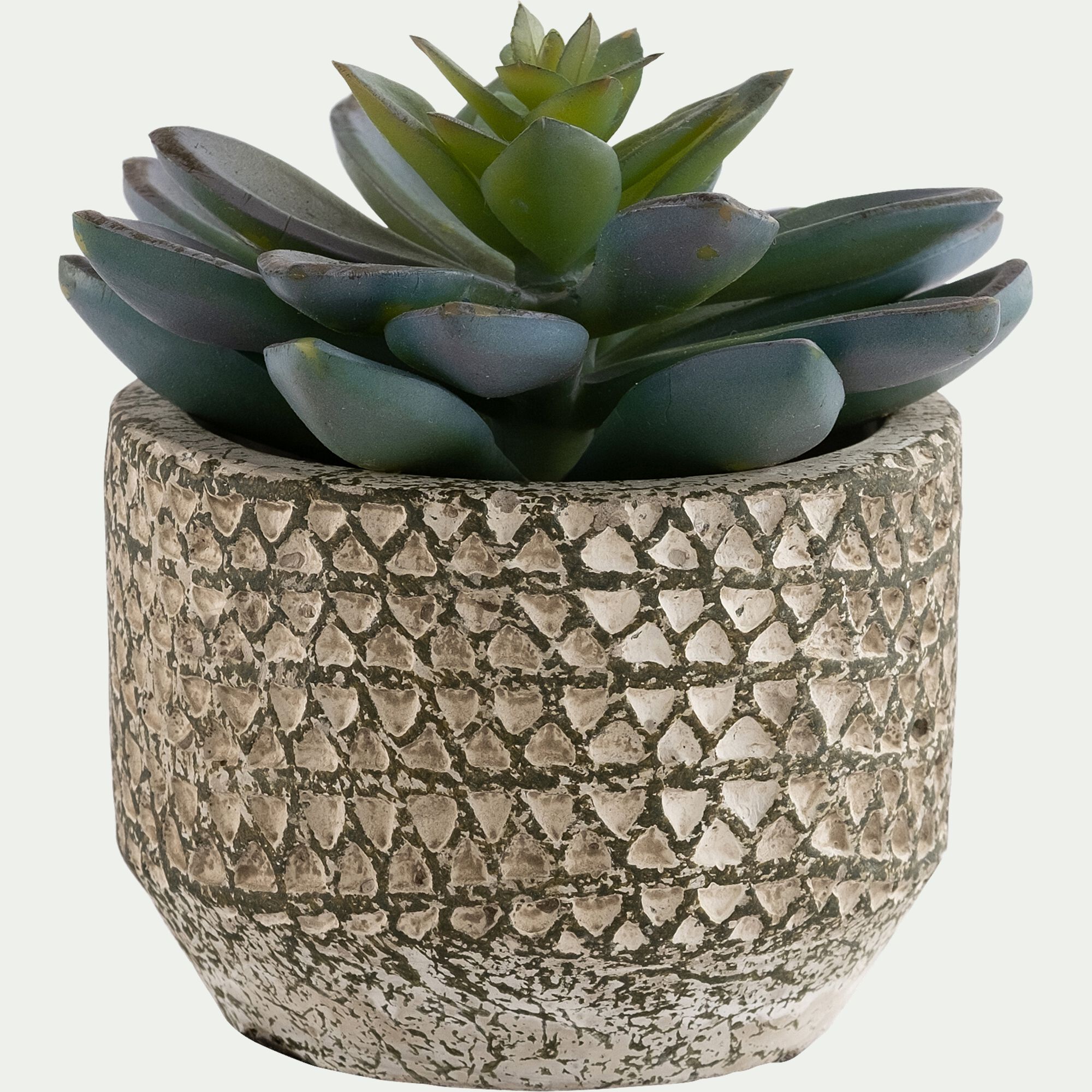 JASIN - Cache-pot en ciment D8,5xH6cm - vert