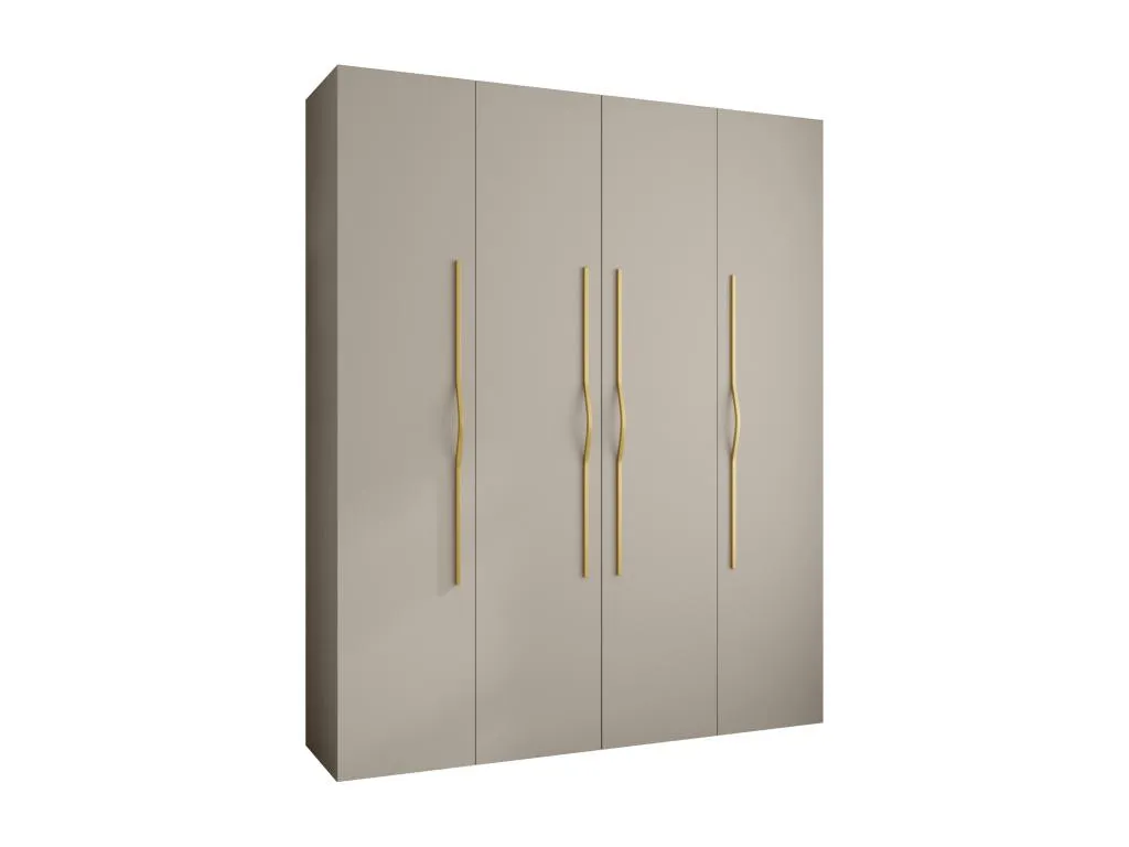 Armario Andreuworldcasa 2 con puertas batientes 245.5/200/50 4 puertas (cachemira/oro)
