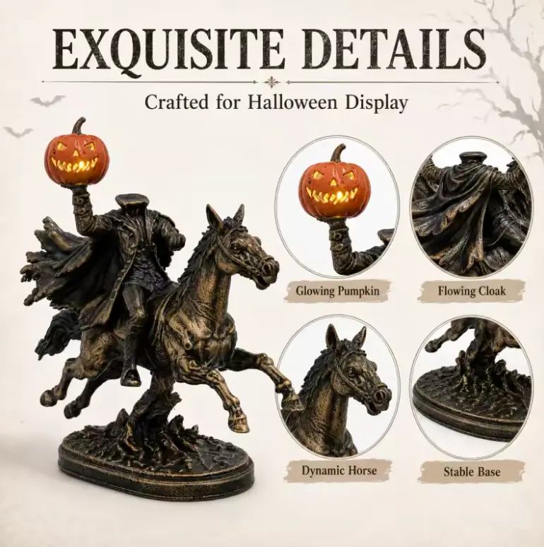 HollowRider™ Headless Horseman Statue - Image 3 HollowRider™ Headless Horseman Statue - Image 3