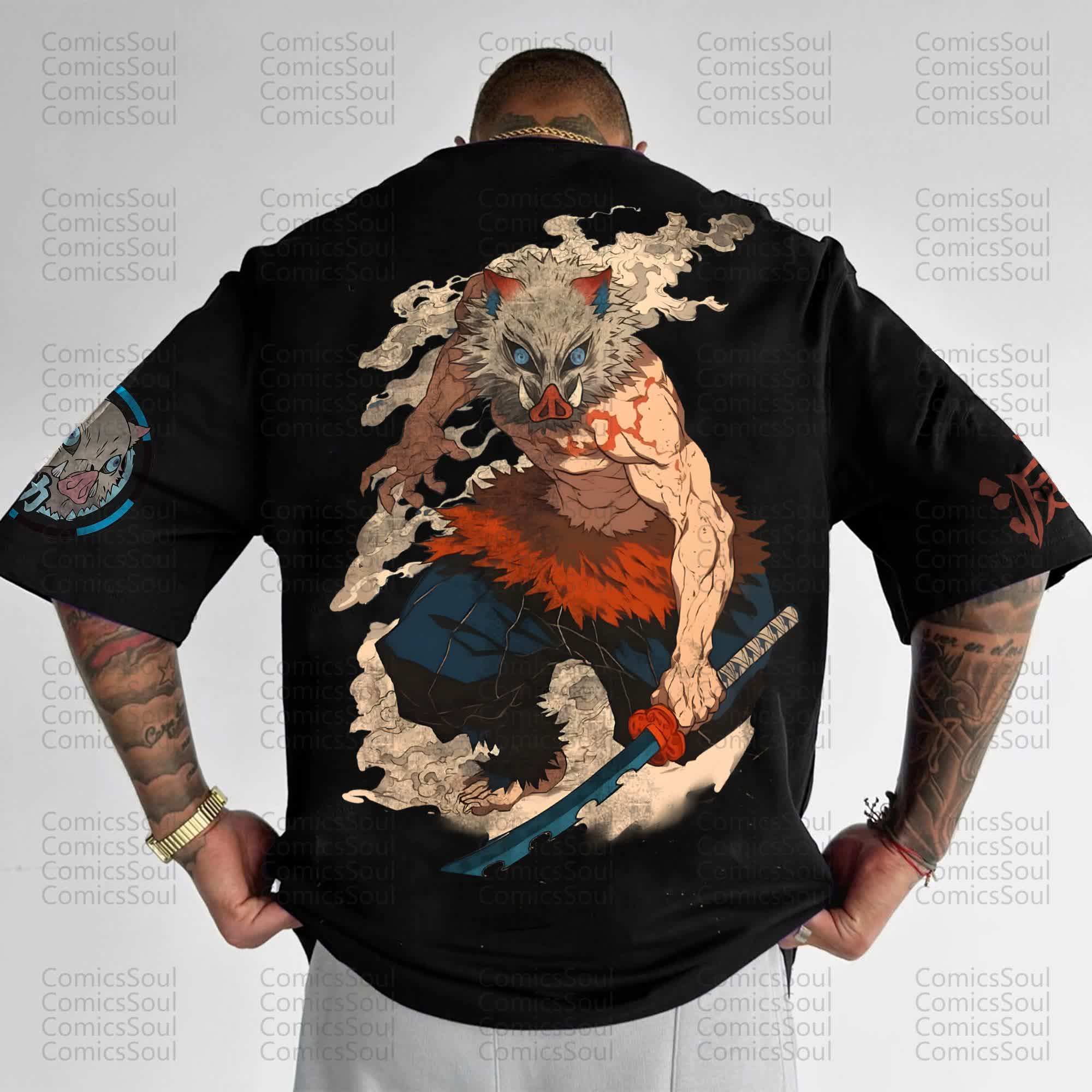 Unisex Anime Inspired Vintage T-Shirt丨Comicssoul
