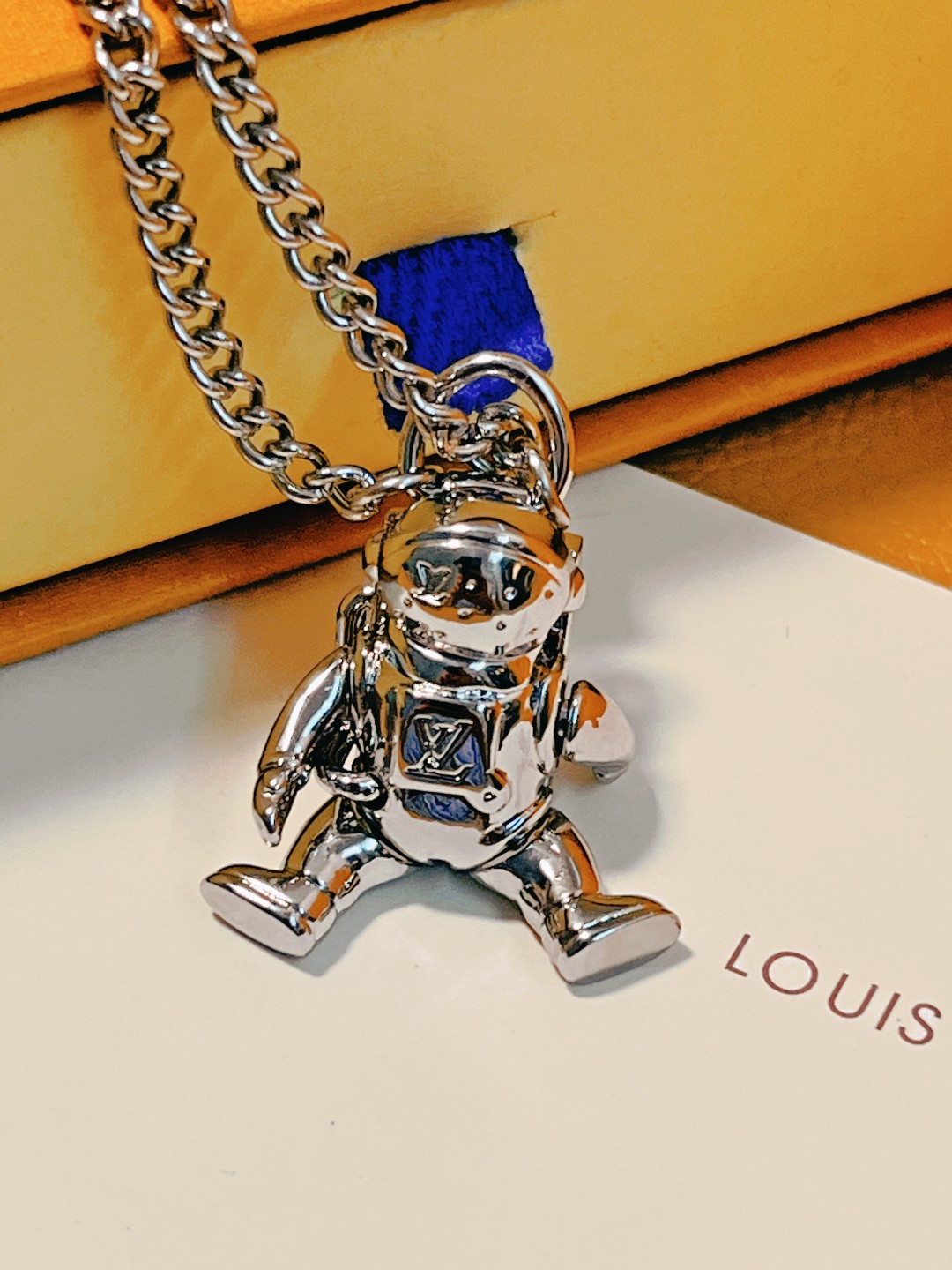 Louis Vuitton LV Galaxy Astronaut Necklace - Original Replica Club