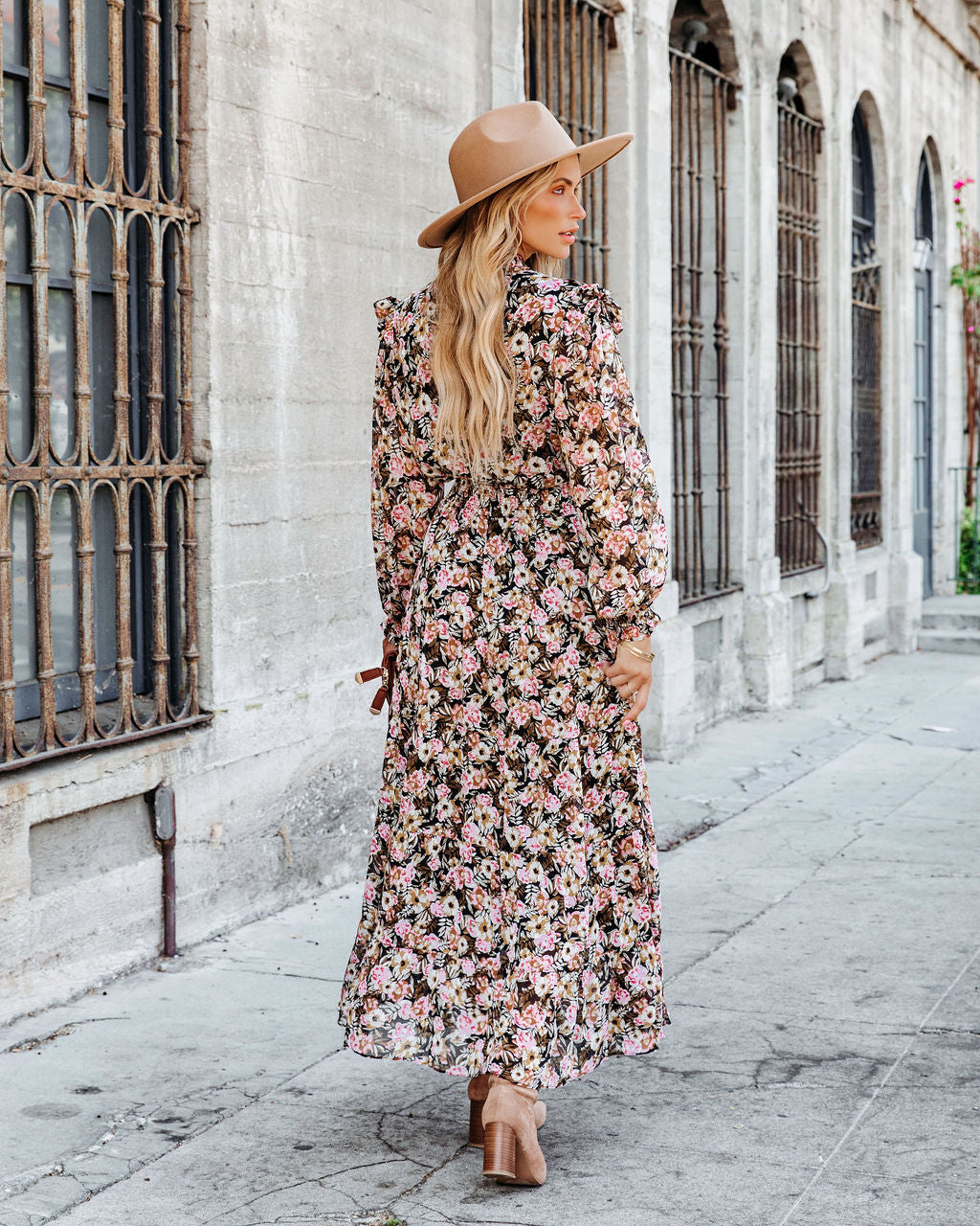 Bloom Your Own Way Ruffle Smocked Maxi Dress - Se7enfashion