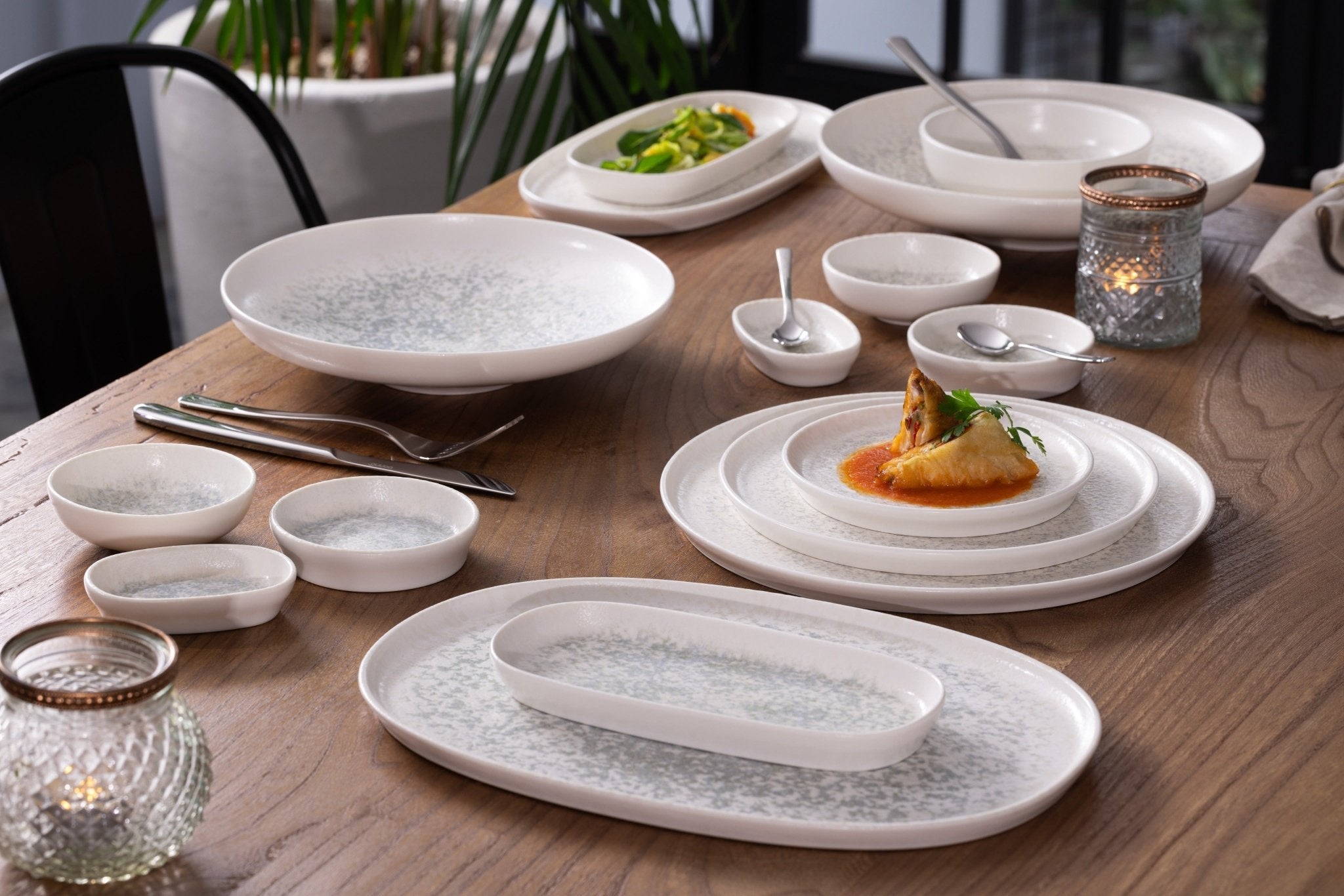 Bonna Kommetje - Lunar Ocean - Porselein - 14 cm (400cc) - set van 6