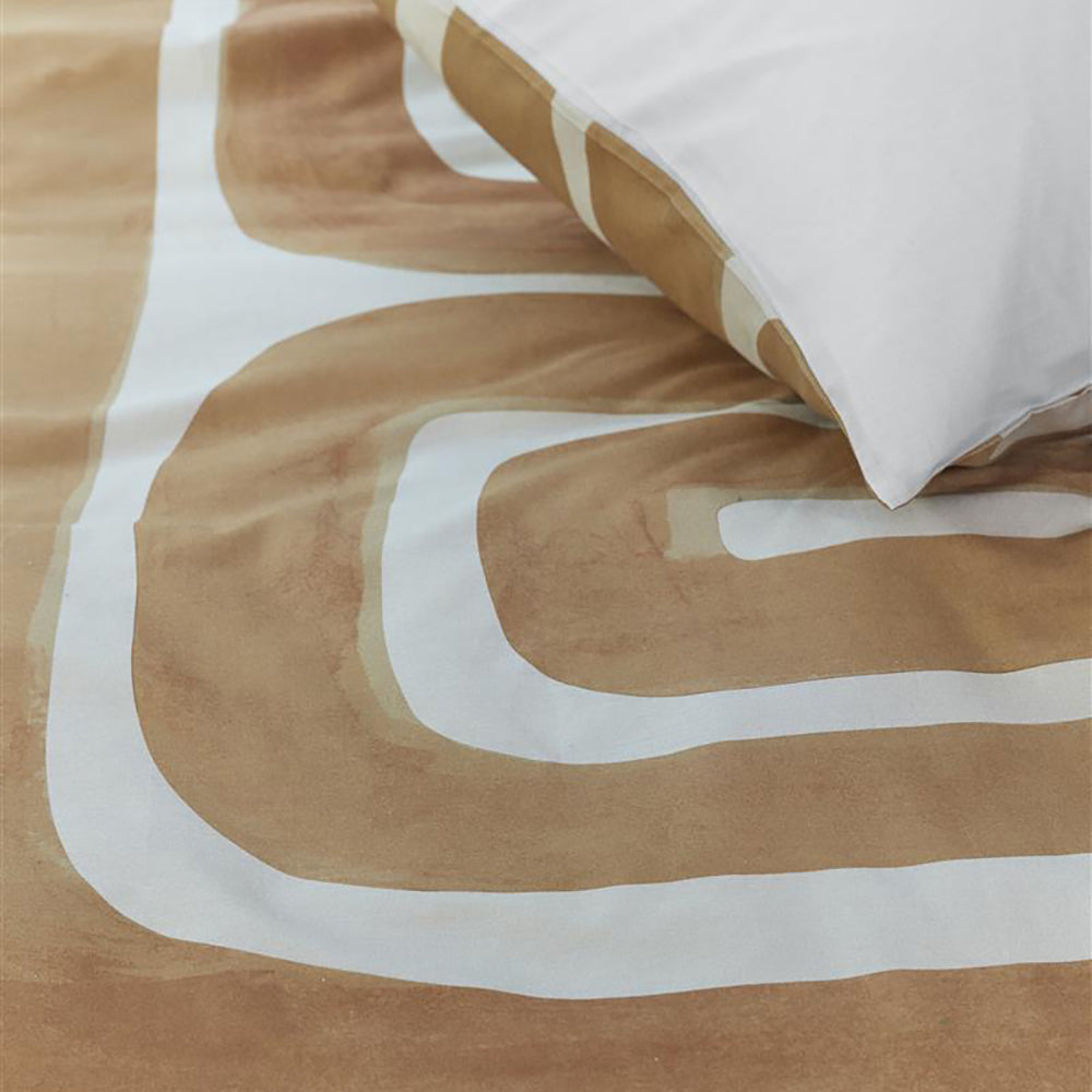 vtwonen Tribe Dekbedovertrek 140 x 200/220 cm - Terra