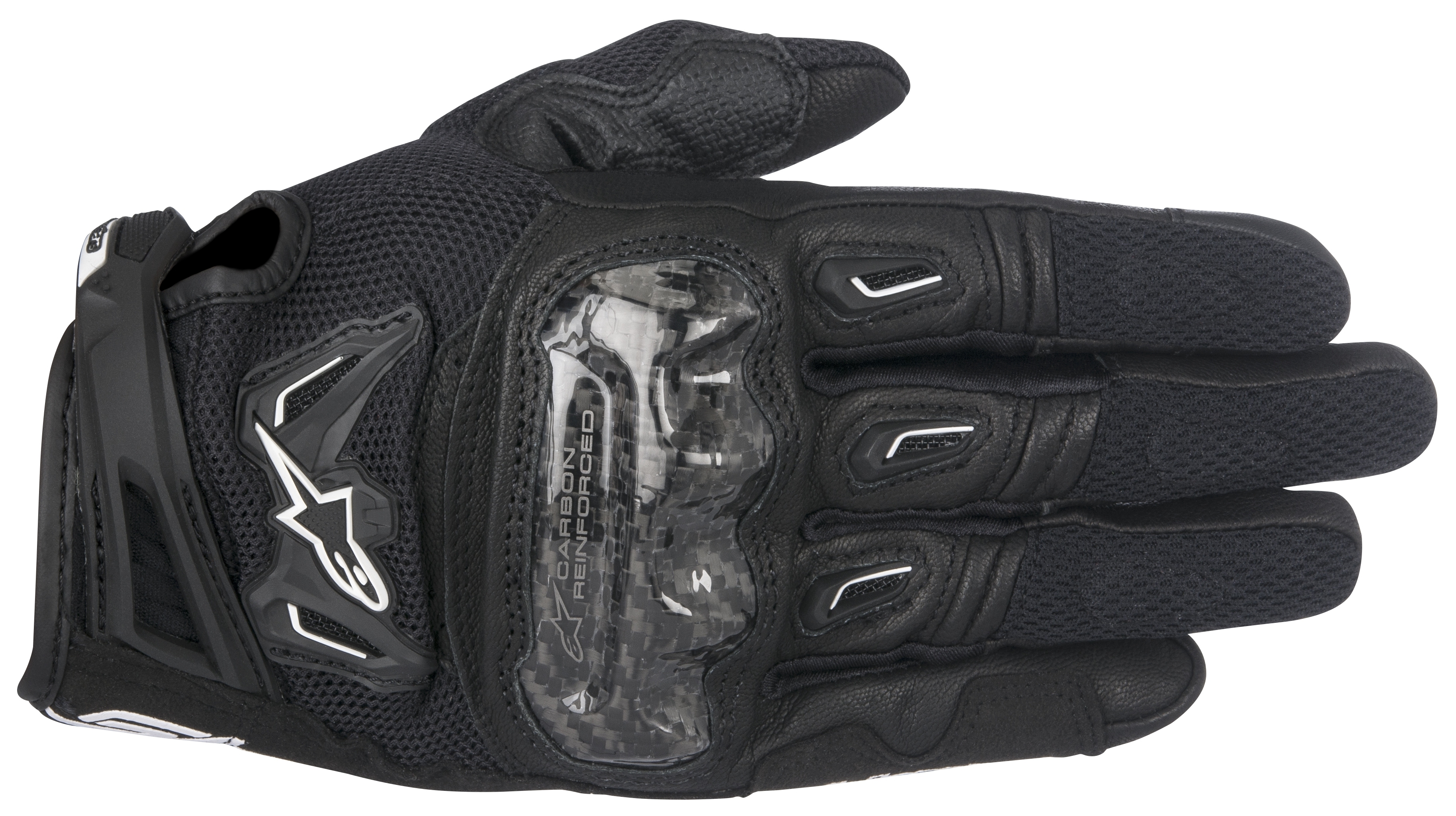 SportsBikeShop Alpinestars Stella SMX-2 Air Carbon v2 Gloves Black / MD [Open Box]