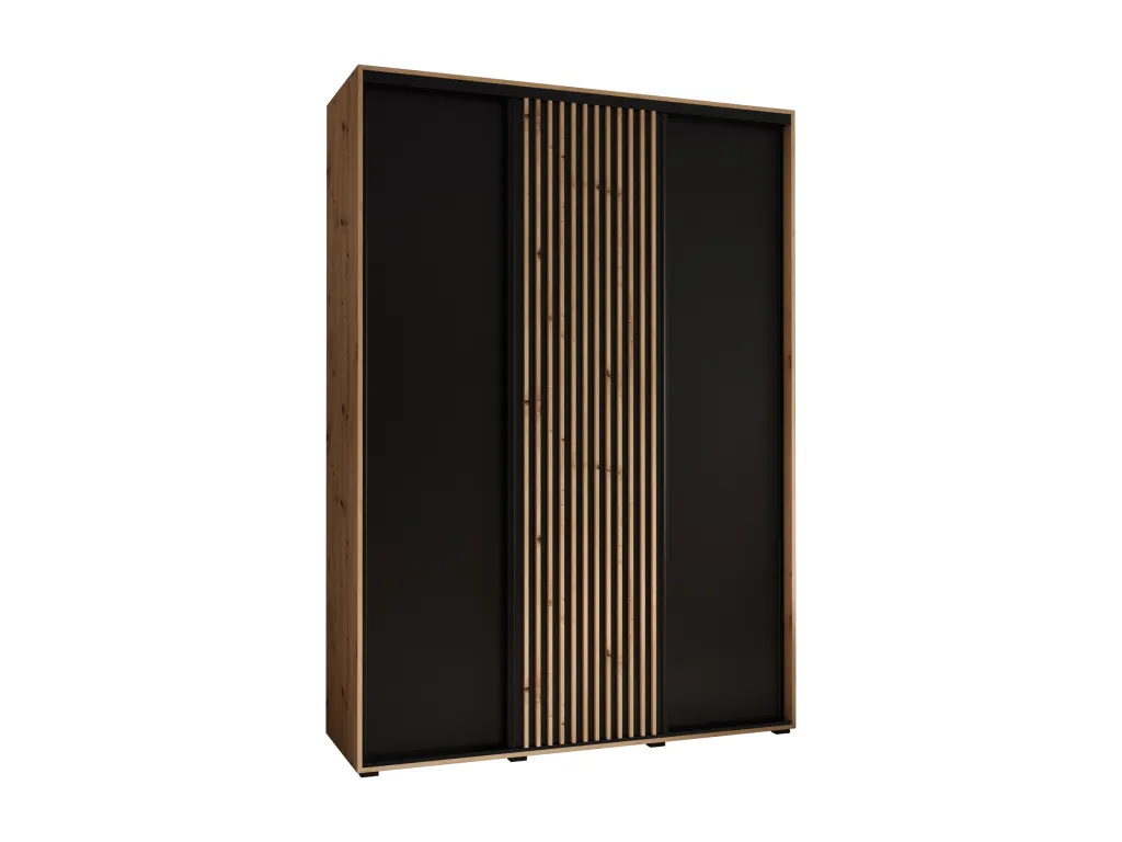ARMARIO Habitarluz 1 DE PUERTAS CORREDERAS 235.2/170/60 3 puertas (artisan/negro) 08670AFNM